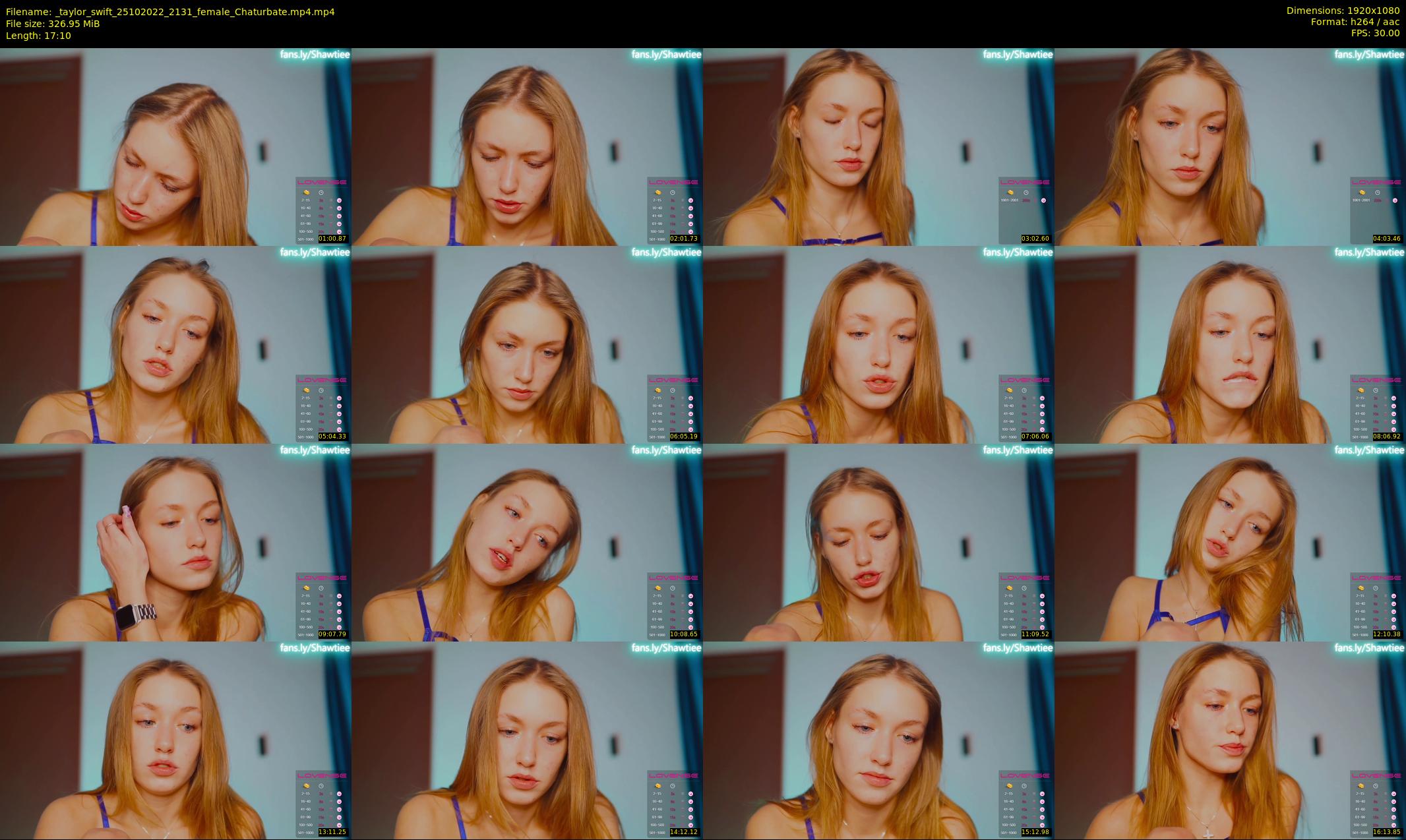 _taylor_swift — 18 minute Chaturbate female cam show recording, 1080p, Oct 25, 2022