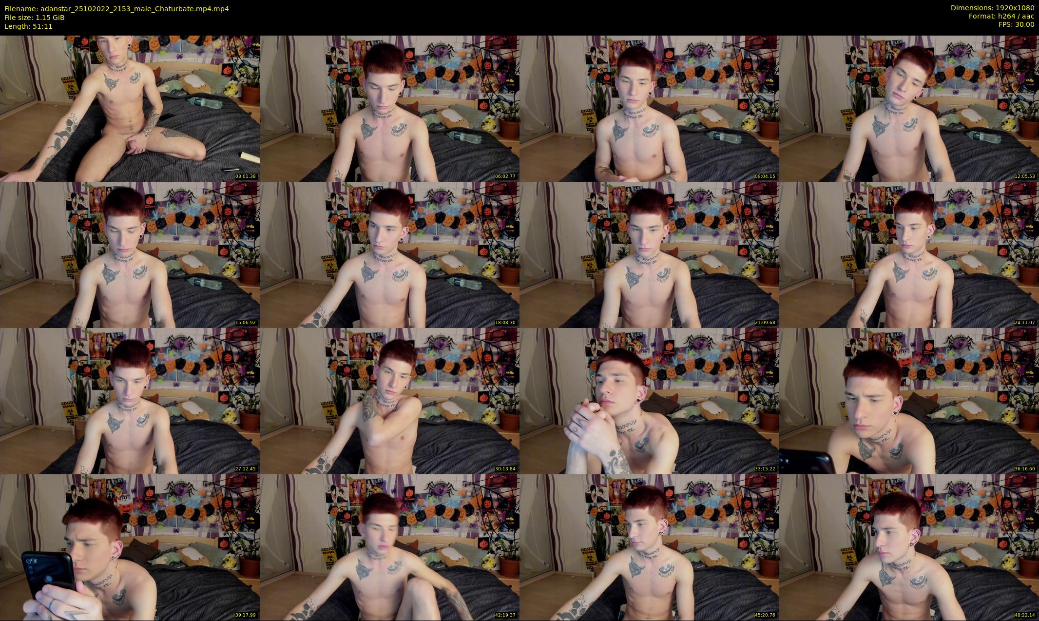 adanstar — 52 minute Chaturbate male cam show recording, 1080p, Oct 25, 2022