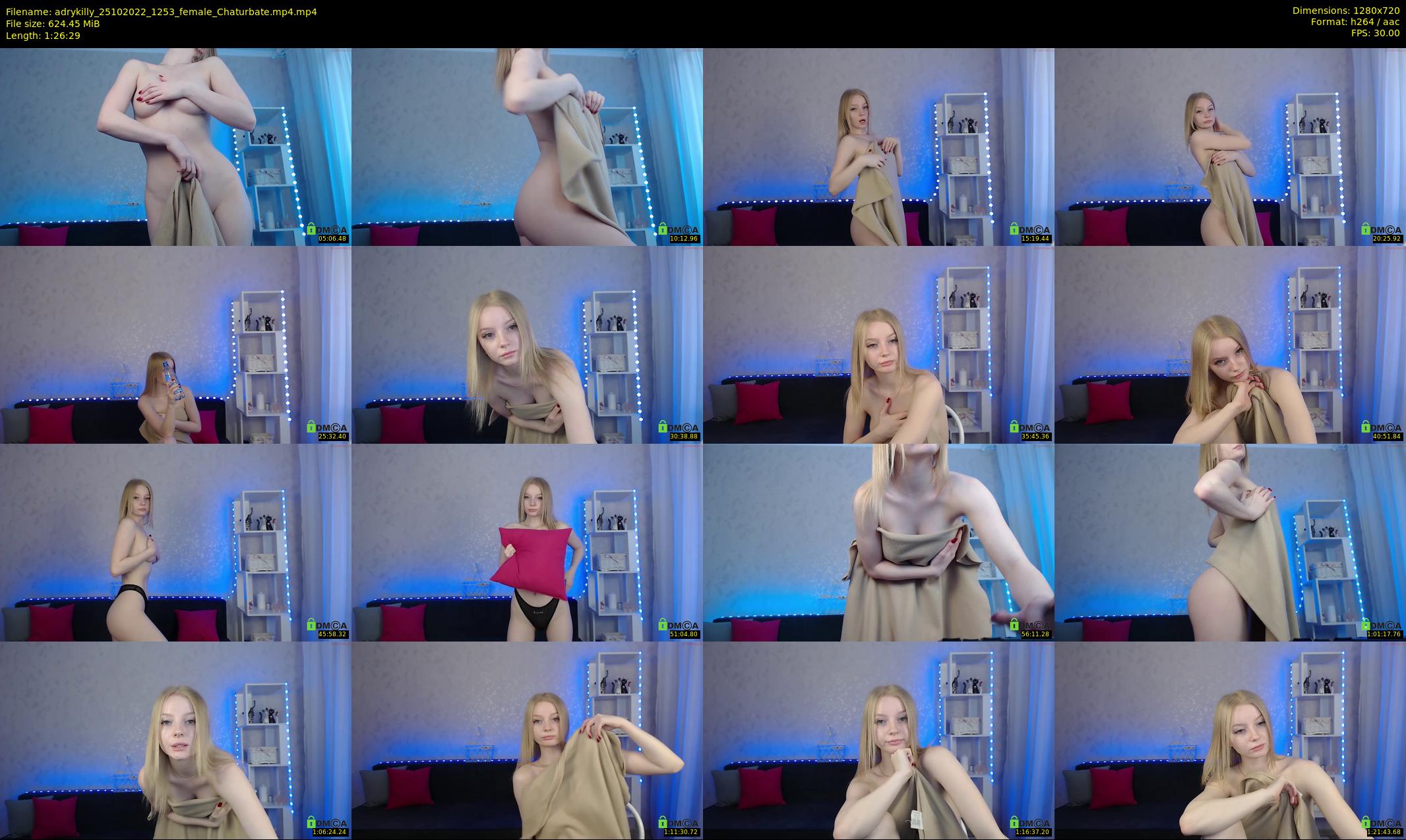adrykilly — 87 minute Chaturbate female cam show recording, 720p, Oct 25, 2022