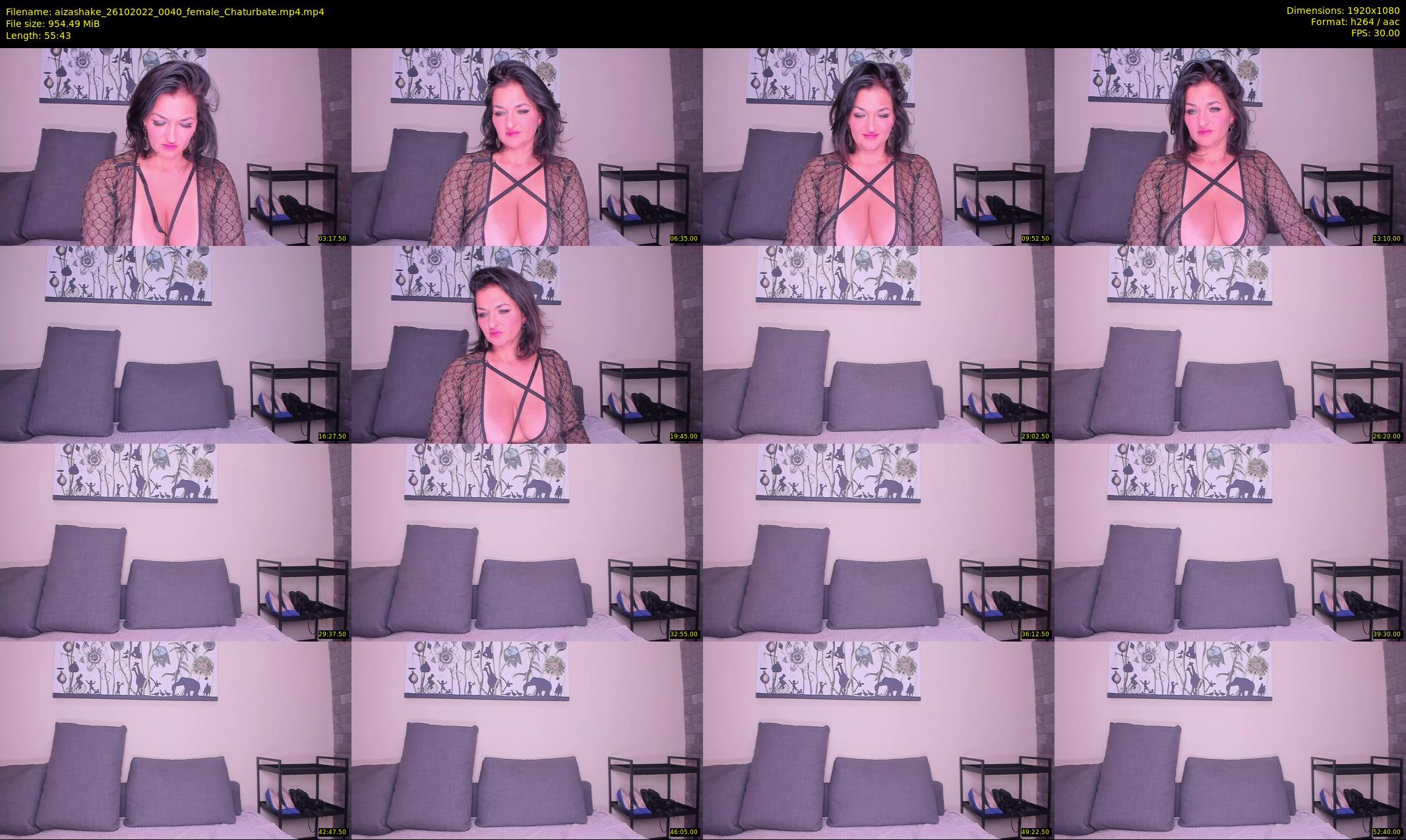 aizashake — 56 minute Chaturbate female cam show recording, 1080p, Oct 26, 2022