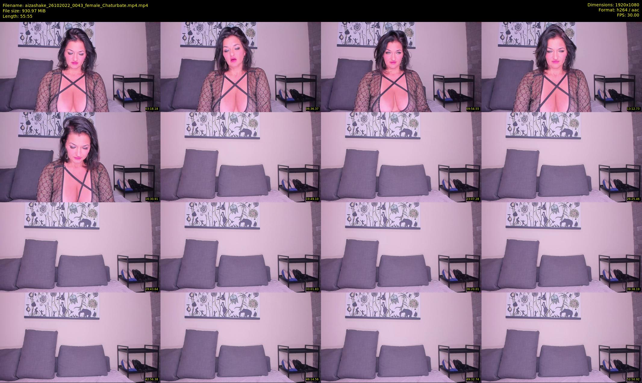 aizashake — 56 minute Chaturbate female cam show recording, 1080p, Oct 26, 2022