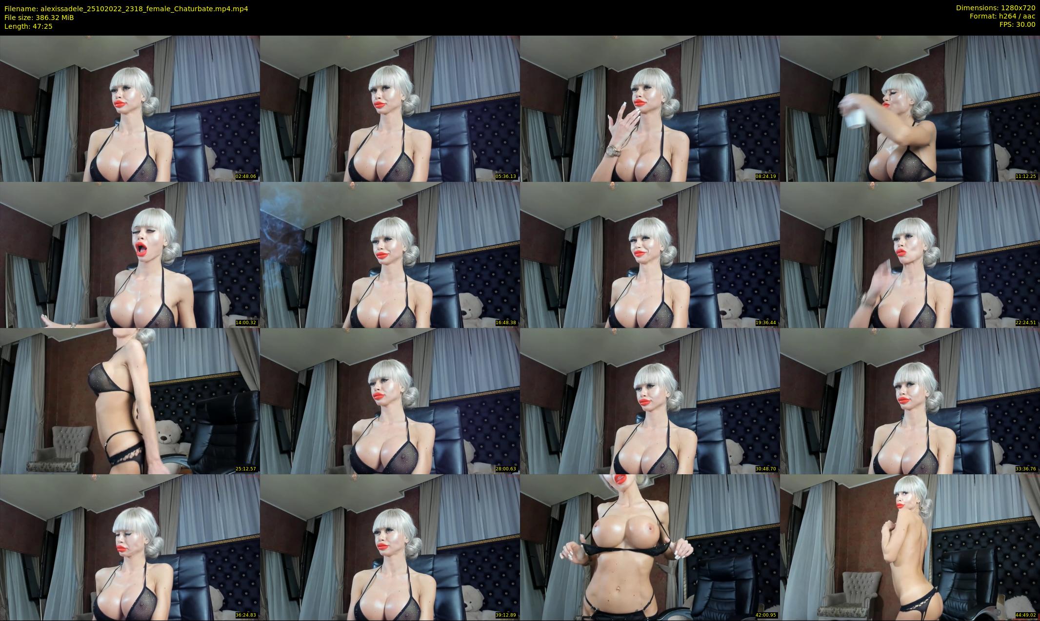 alexissadele — 48 minute Chaturbate female cam show recording, 720p, Oct 25, 2022