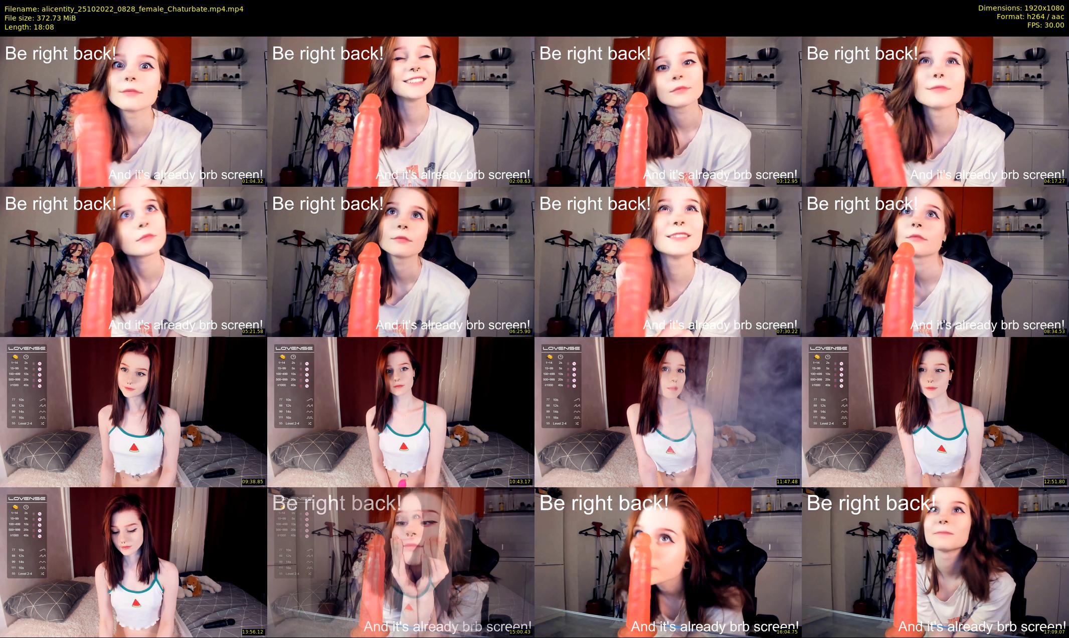 alicentity — 19 minute Chaturbate female cam show recording, 1080p, Oct 25, 2022