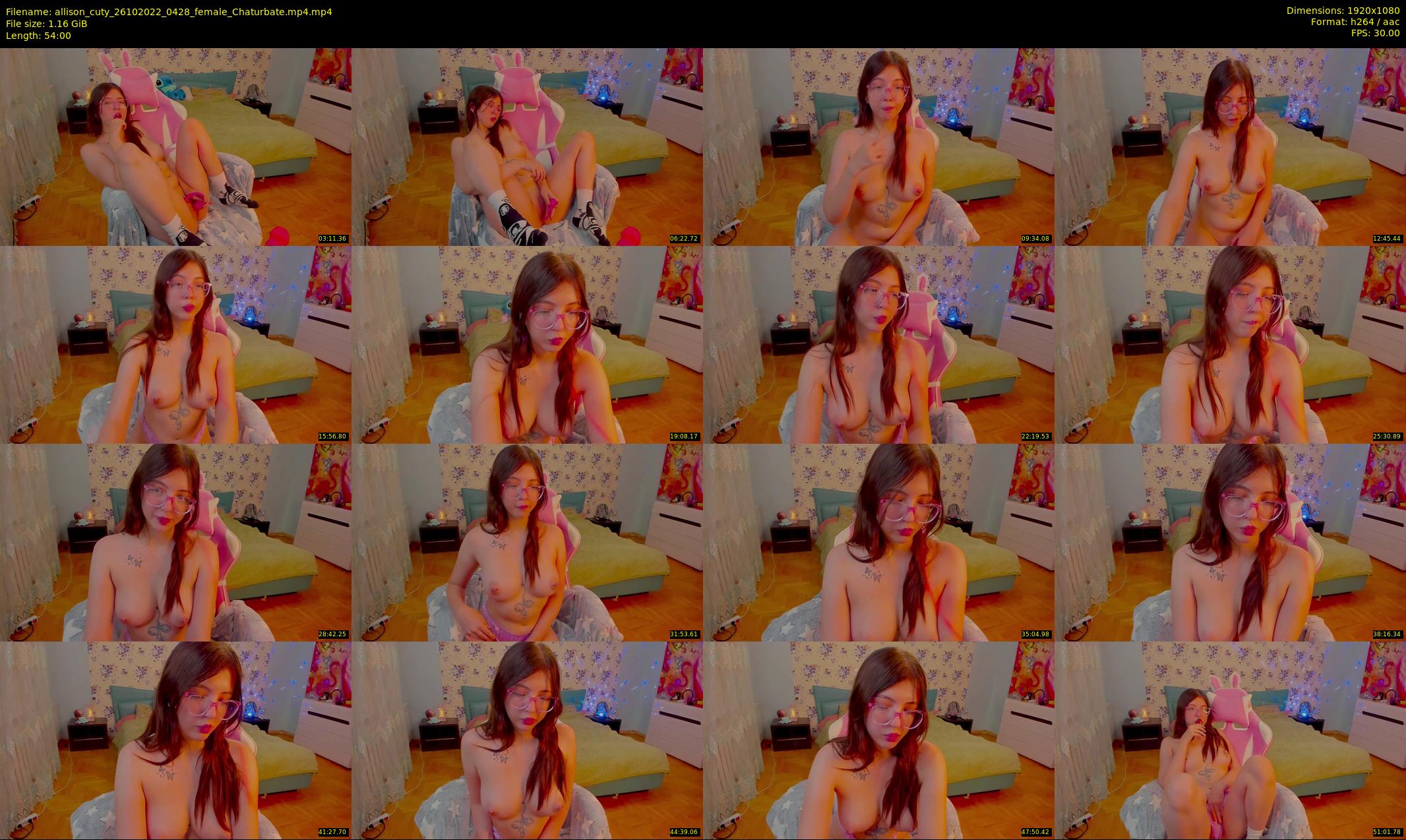allison_cuty — 54 minute Chaturbate female cam show recording, 1080p, Oct 26, 2022