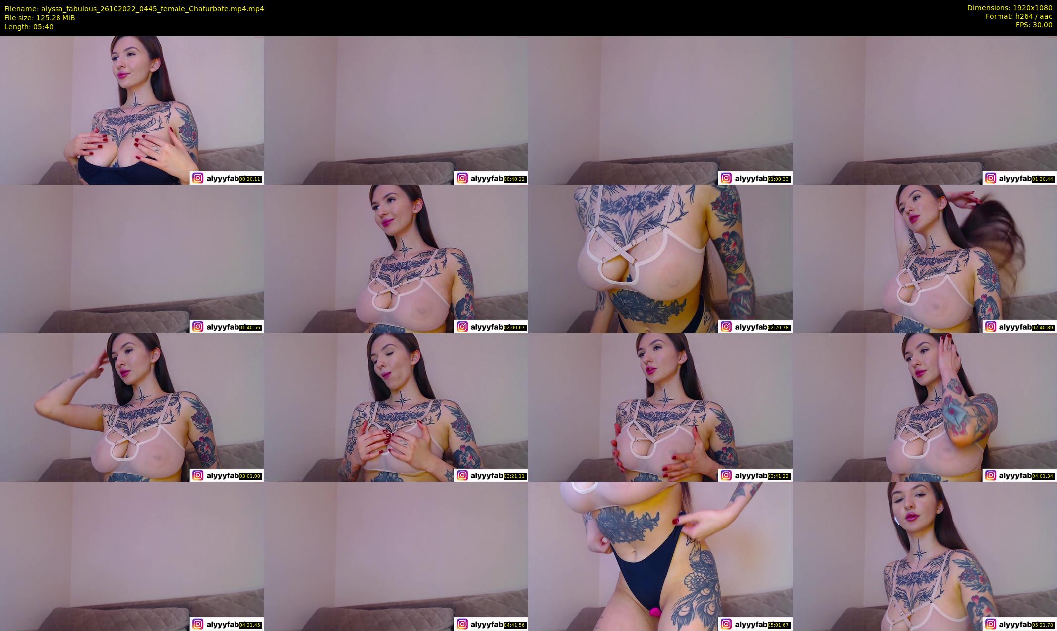 alyssa_fabulous — 6 minute Chaturbate female cam show recording, 1080p, Oct 26, 2022