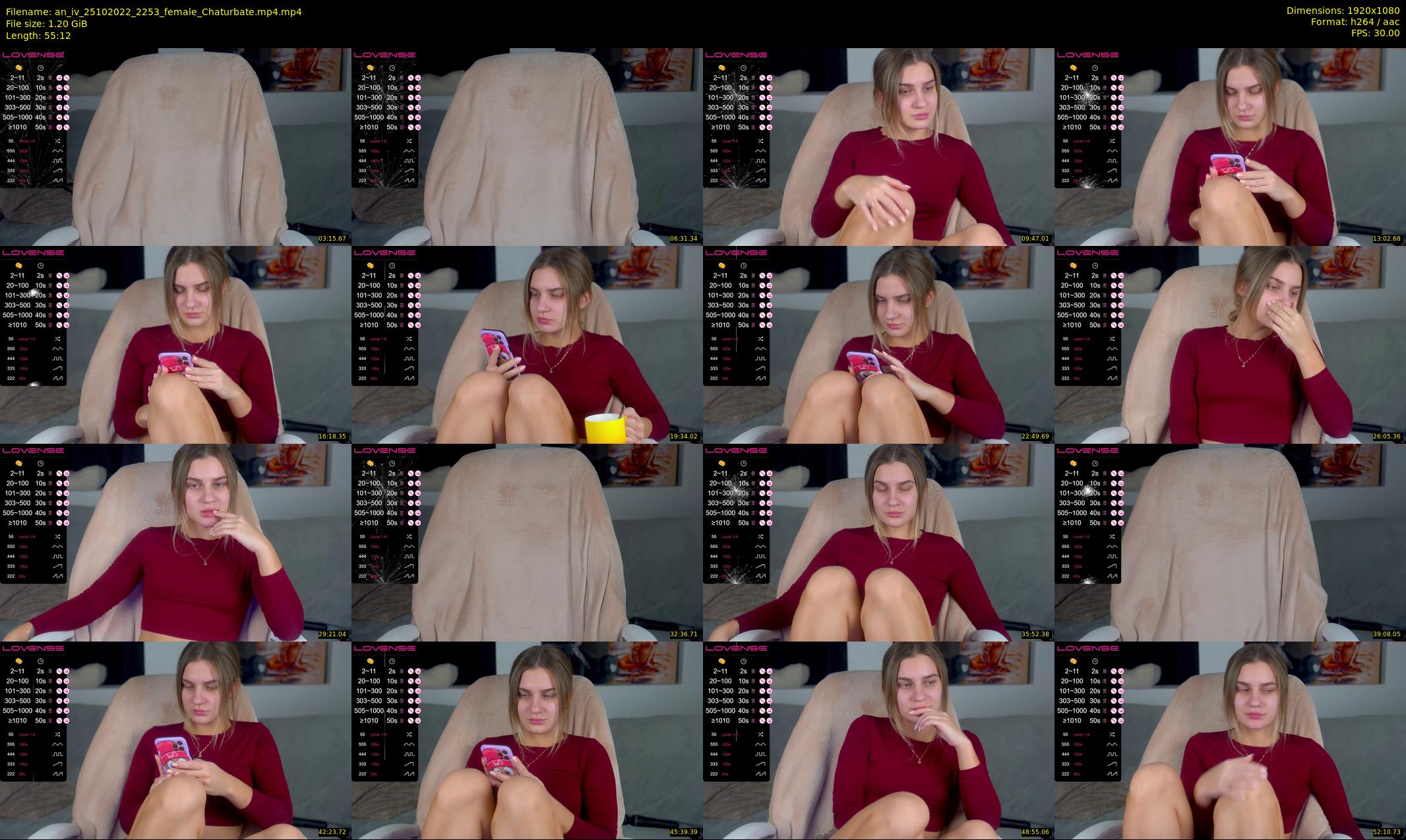 an_iv — 56 minute Chaturbate female cam show recording, 1080p, Oct 25, 2022
