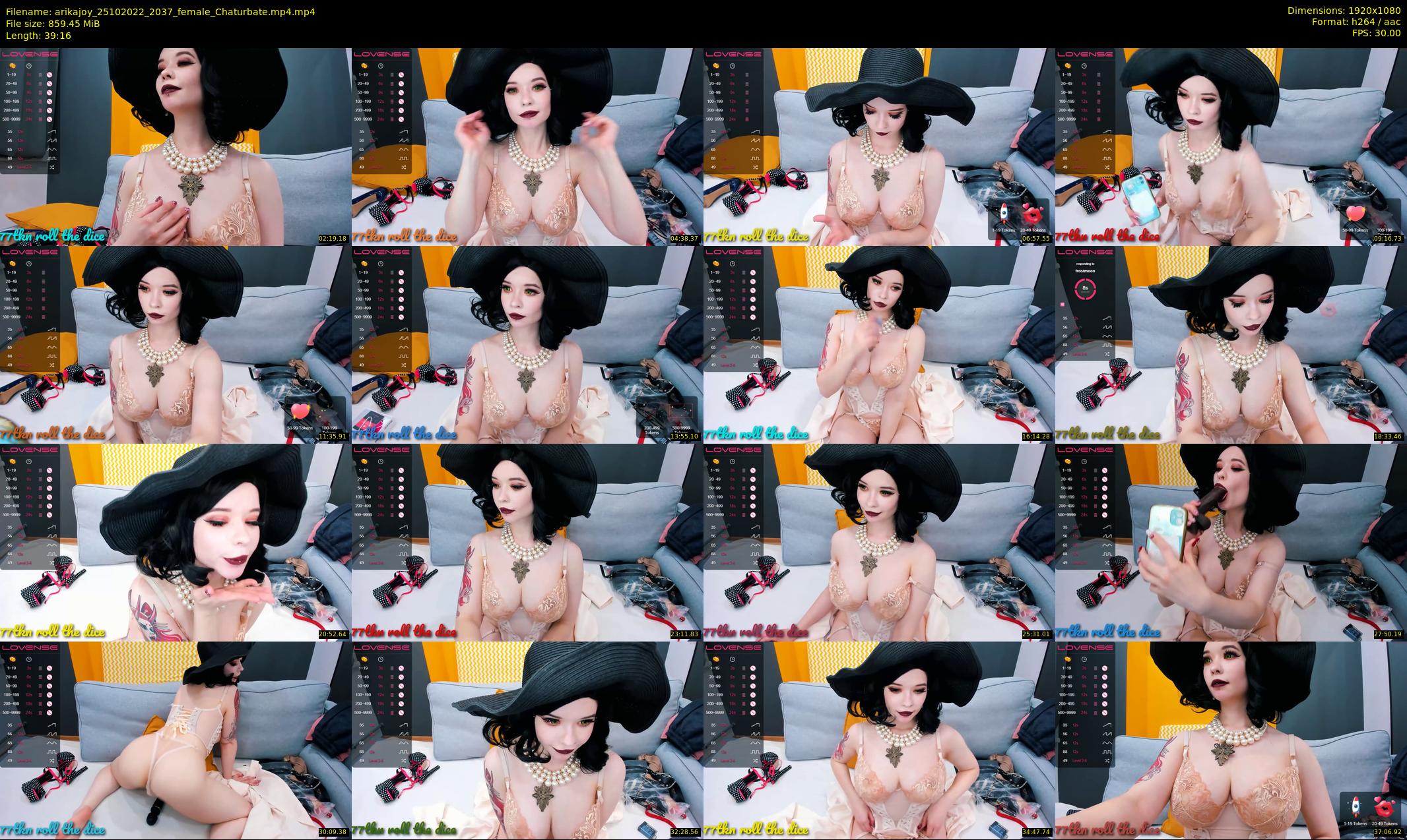 arikajoy — 40 minute Chaturbate female cam show recording, 1080p, Oct 25, 2022