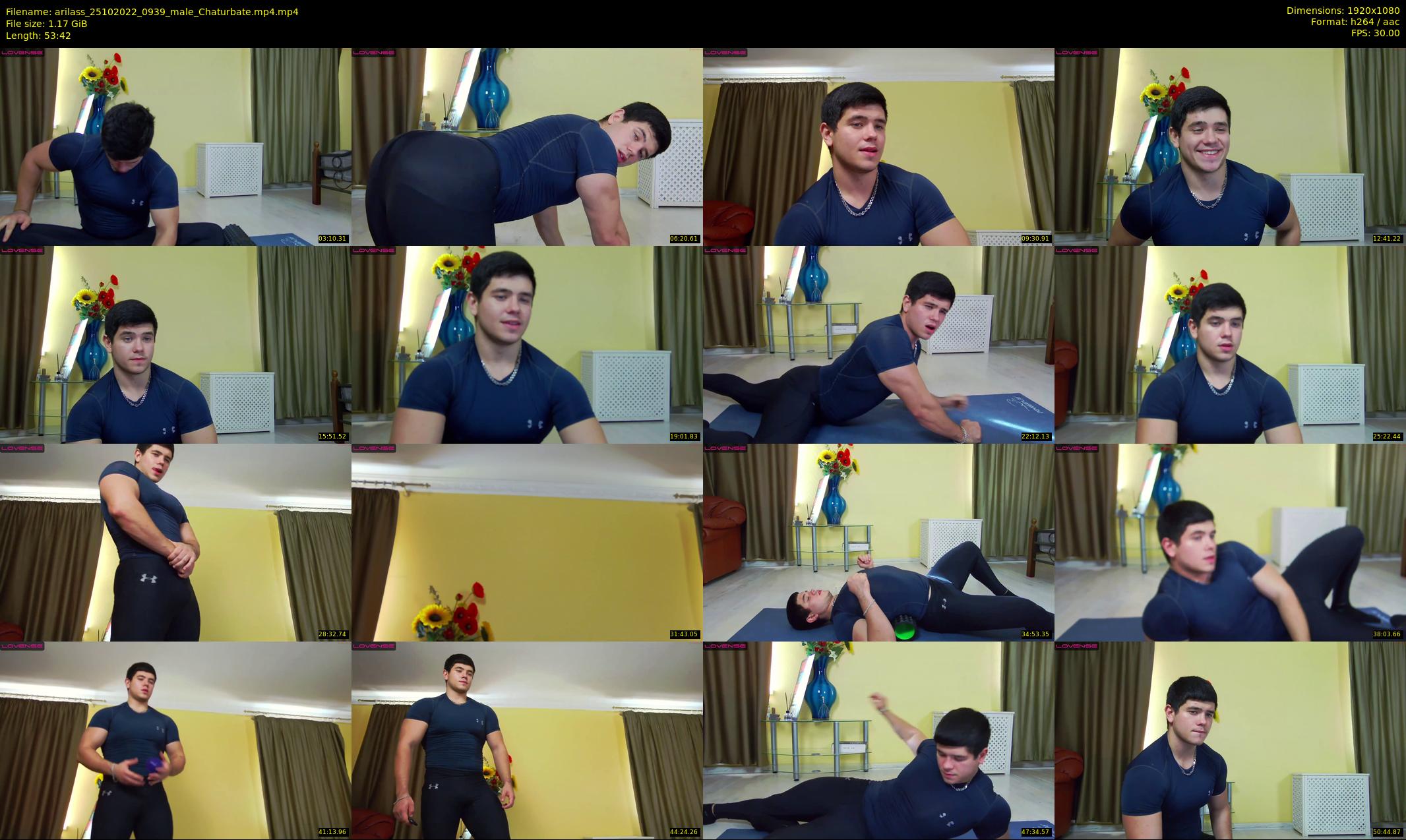 arilass — 54 minute Chaturbate male cam show recording, 1080p, Oct 25, 2022