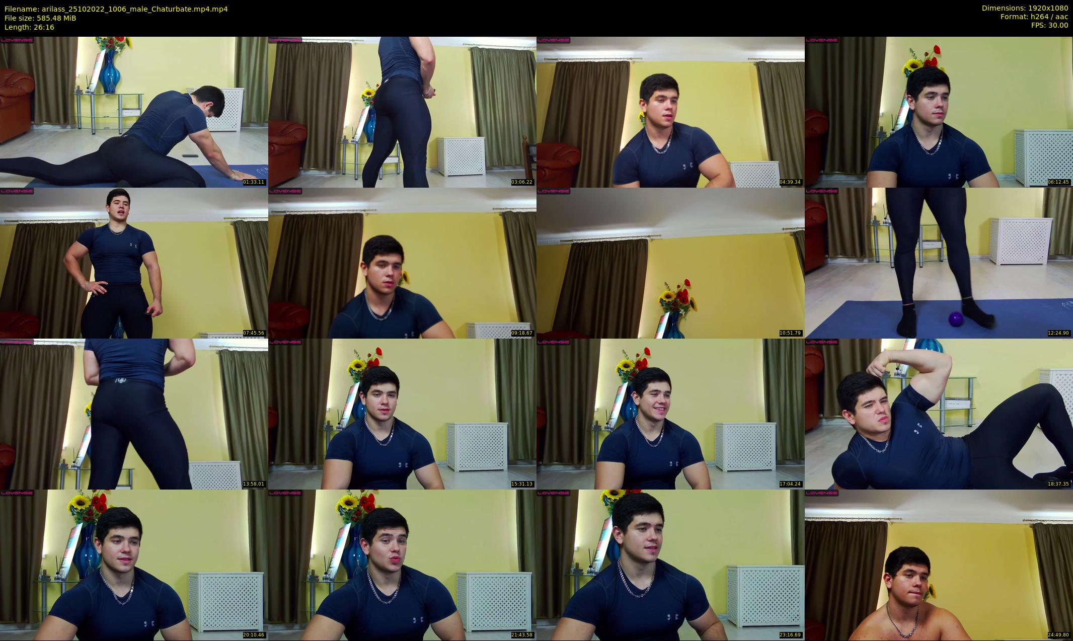 arilass — 27 minute Chaturbate male cam show recording, 1080p, Oct 25, 2022