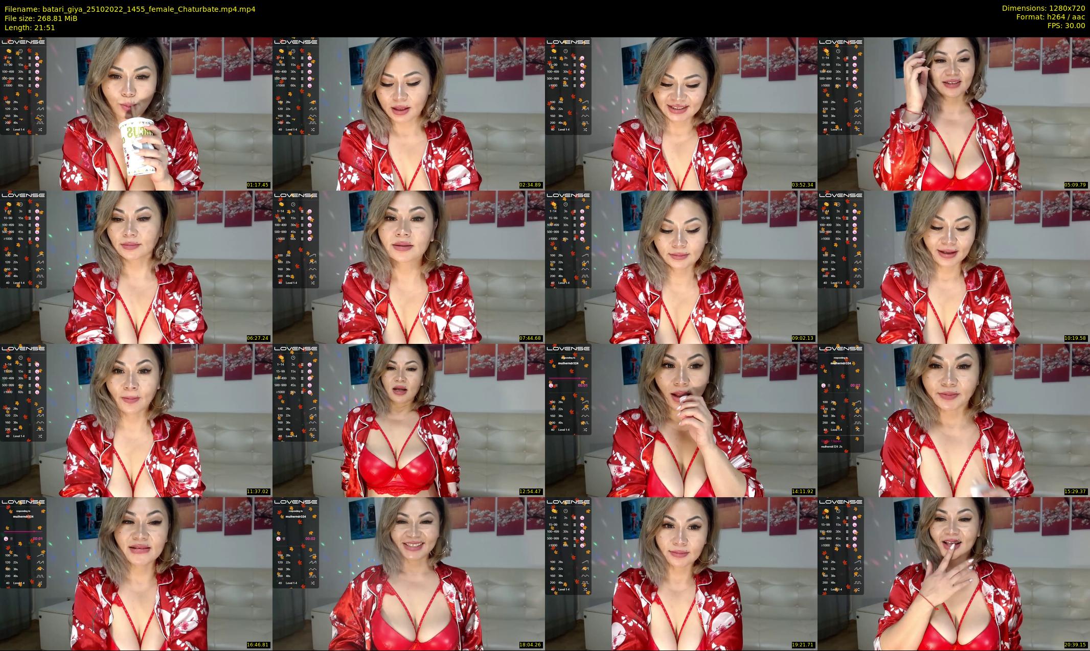 batari_giya — 22 minute Chaturbate female cam show recording, 720p, Oct 25, 2022