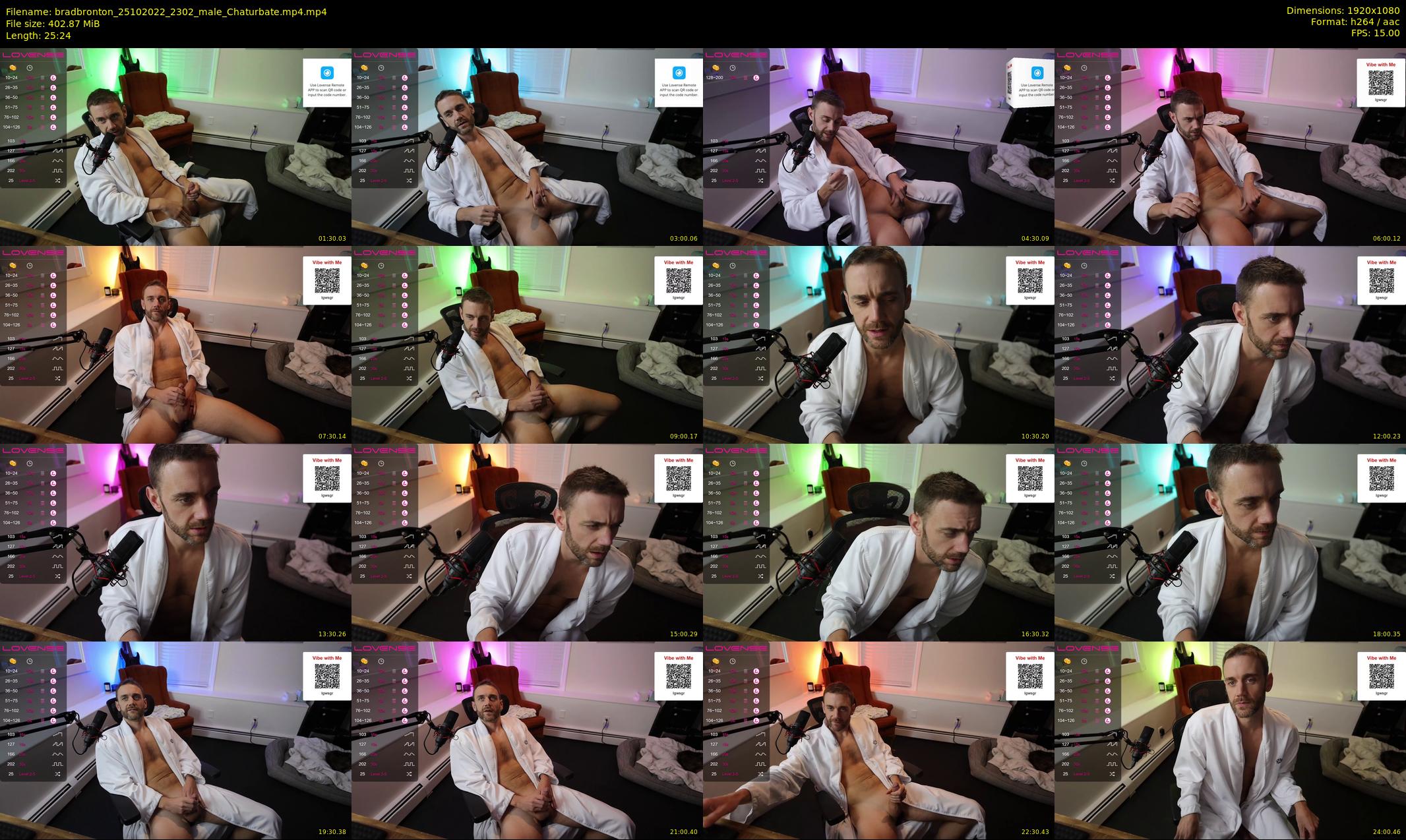 bradbronton — 26 minute Chaturbate male cam show recording, 1080p, Oct 25, 2022