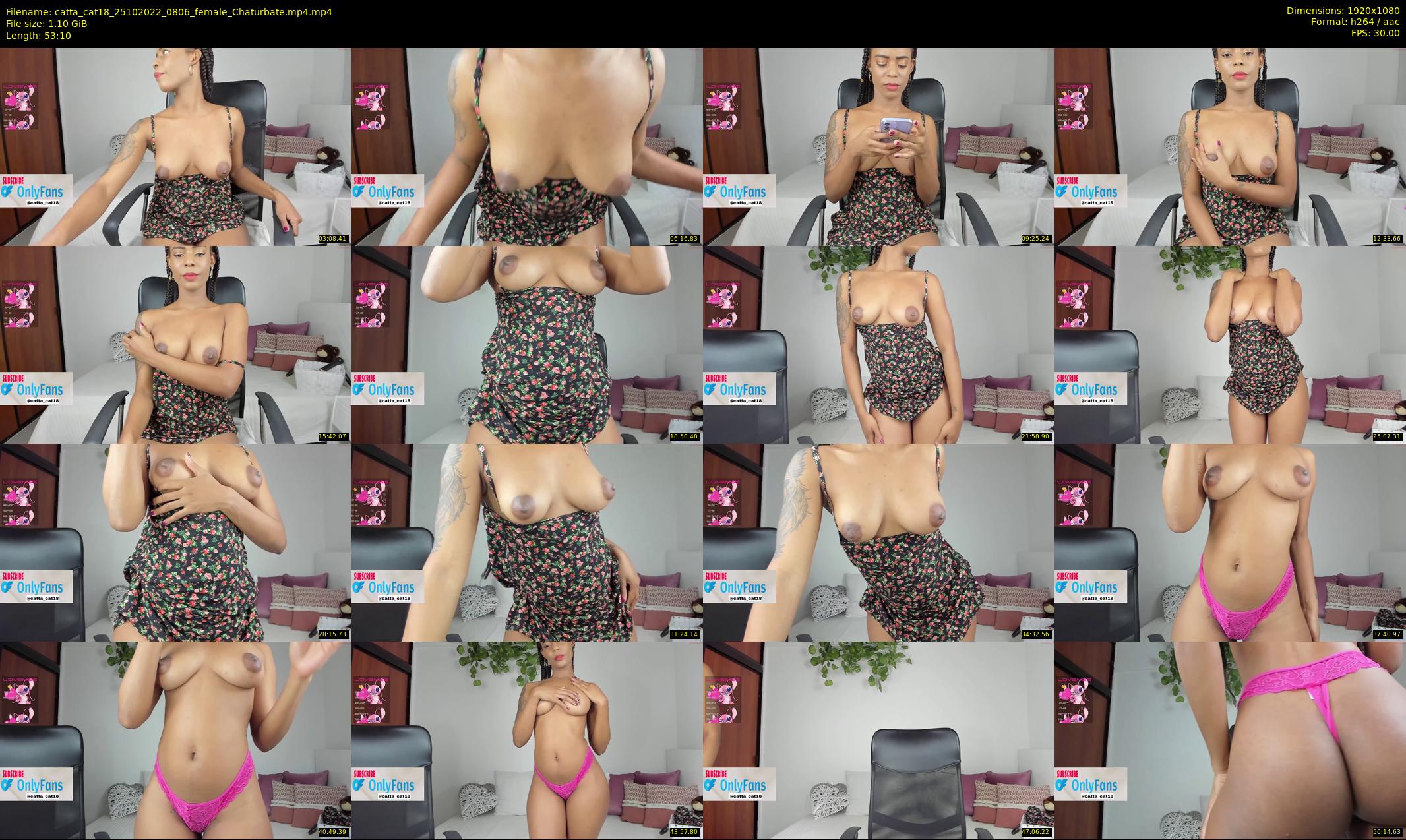 catta_cat18 — 54 minute Chaturbate female cam show recording, 1080p, Oct 25, 2022