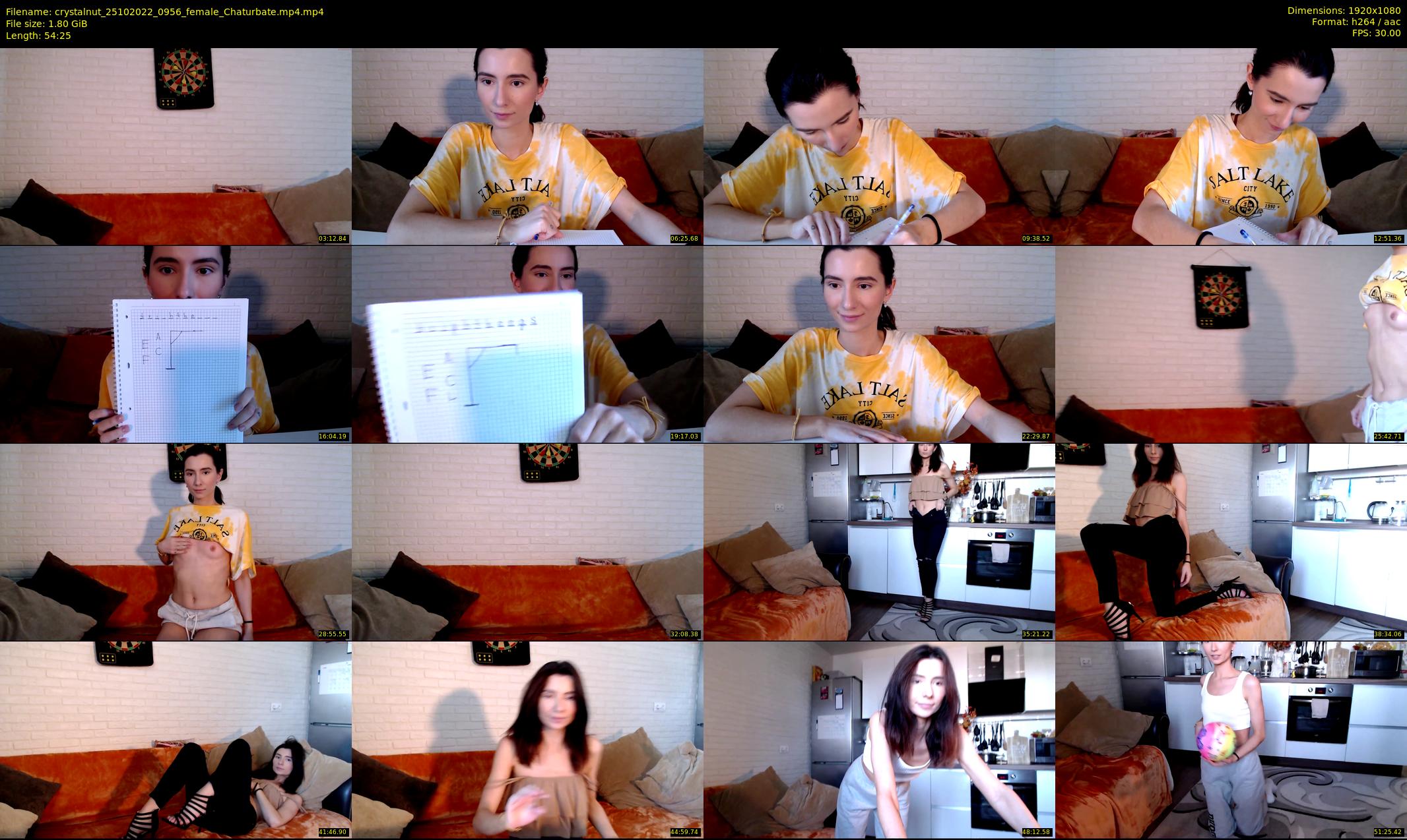 crystalnut — 55 minute Chaturbate female cam show recording, 1080p, Oct 25, 2022