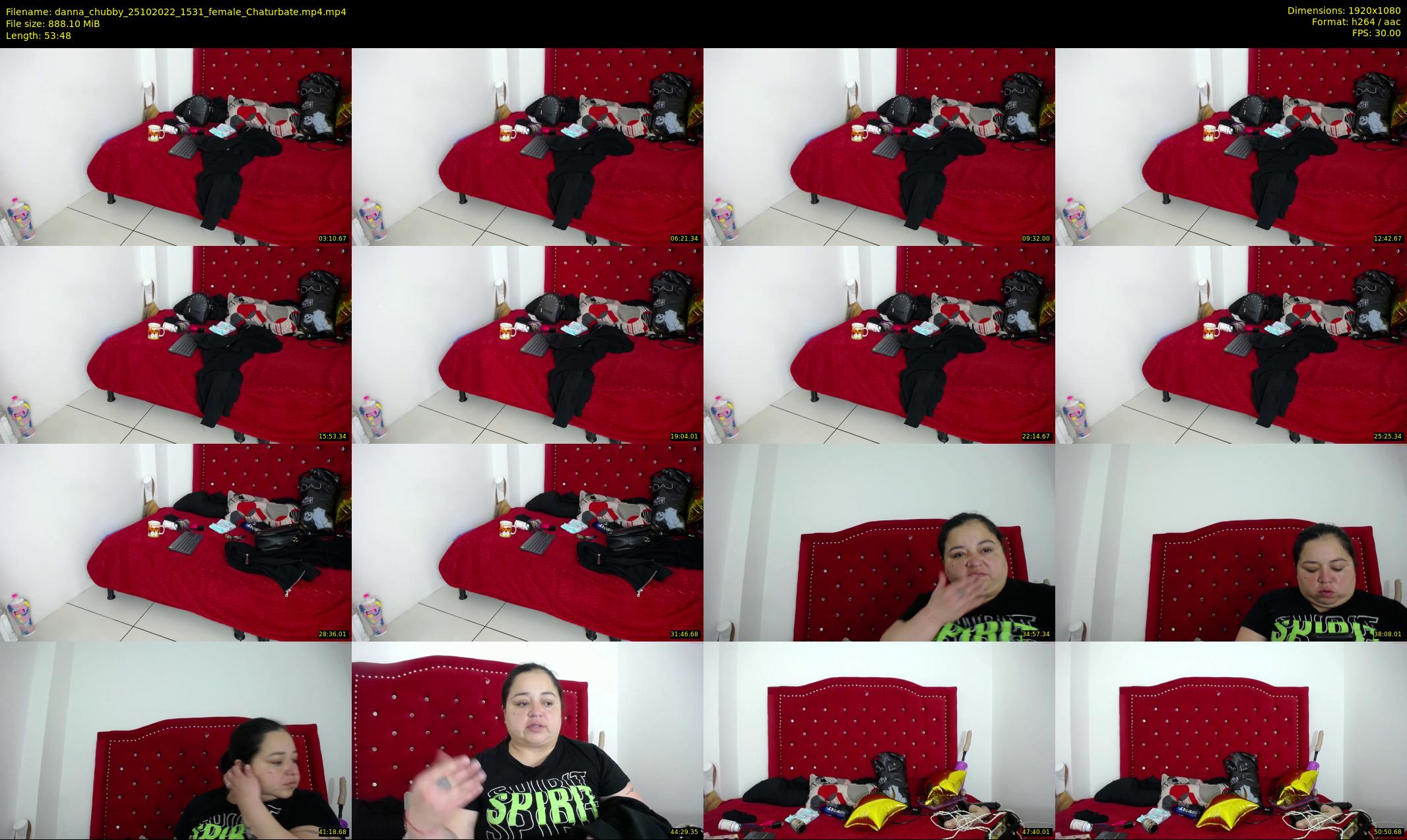 danna_chubby — 54 minute Chaturbate female cam show recording, 1080p, Oct 25, 2022