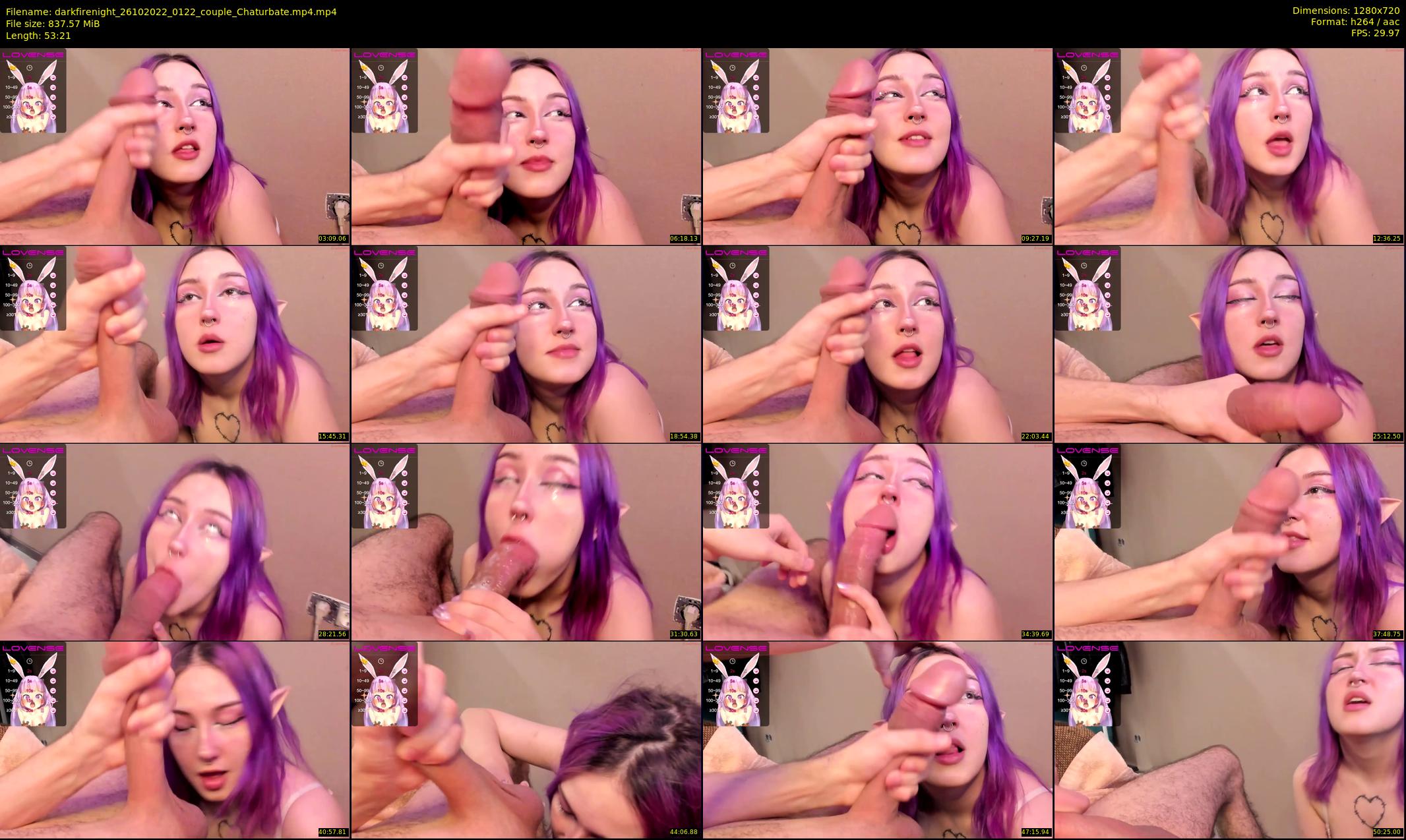 darkfirenight — 54 minute Chaturbate couple cam show recording, 720p, Oct 26, 2022