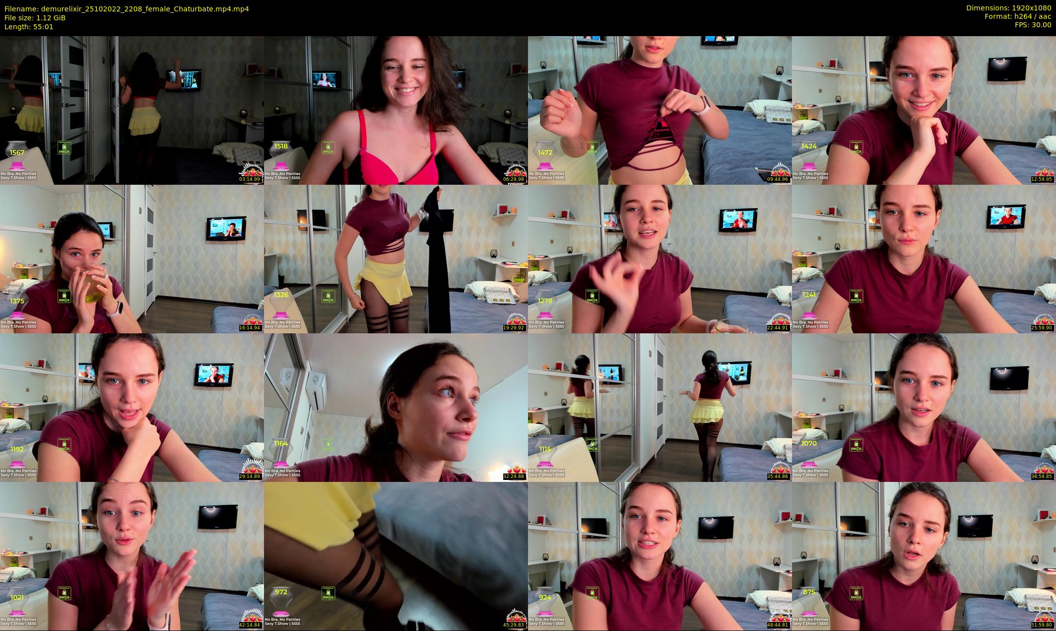 demurelixir — 56 minute Chaturbate female cam show recording, 1080p, Oct 25, 2022