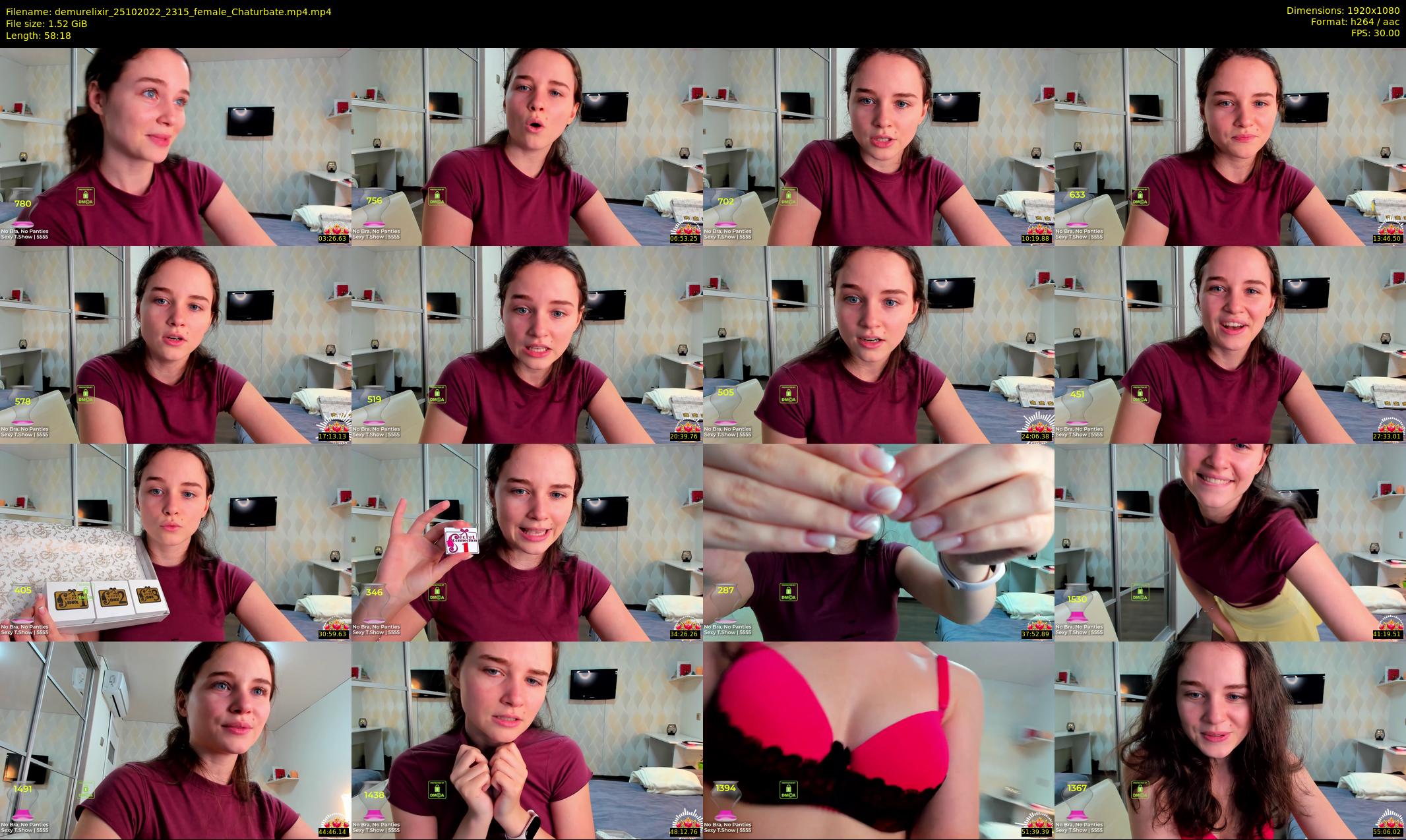 demurelixir — 59 minute Chaturbate female cam show recording, 1080p, Oct 25, 2022