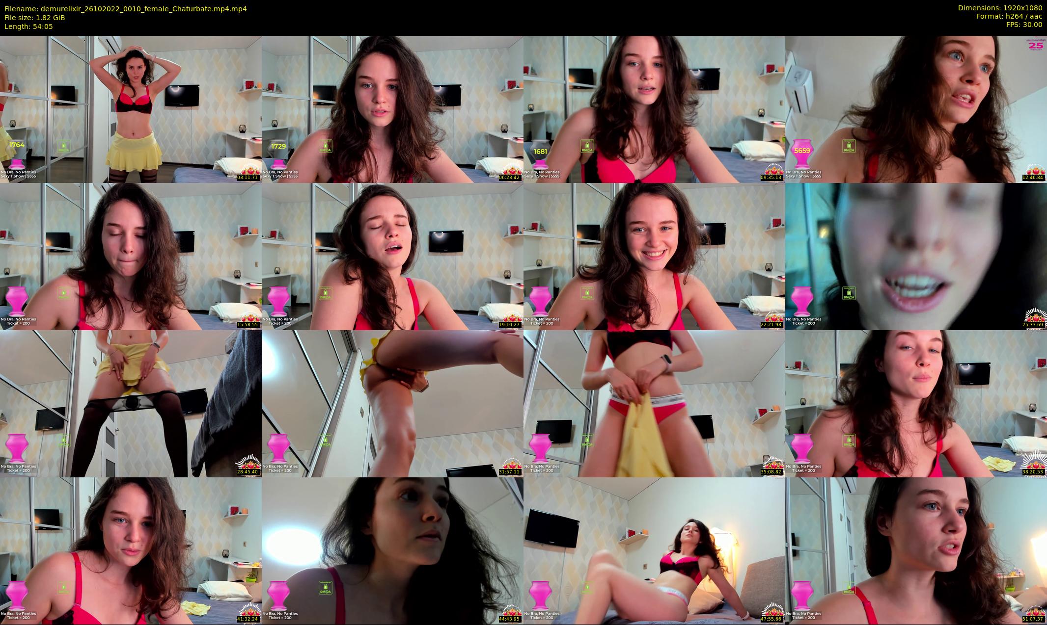 demurelixir — 55 minute Chaturbate female cam show recording, 1080p, Oct 26, 2022