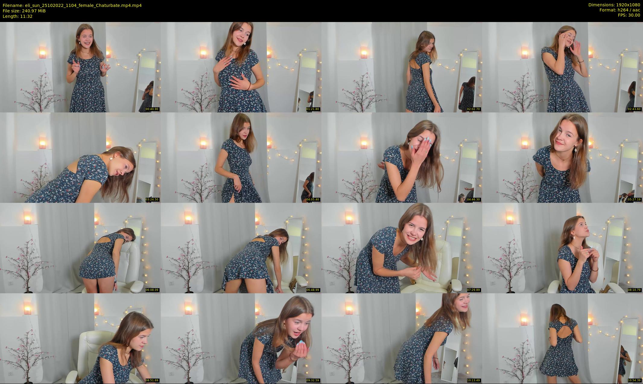 eli_sun — 12 minute Chaturbate female cam show recording, 1080p, Oct 25, 2022