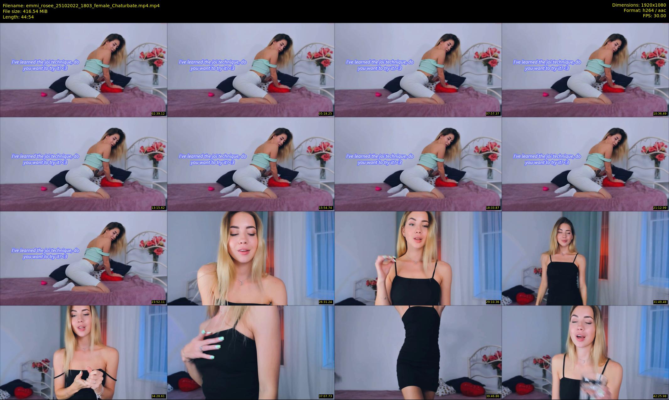emmi_rosee — 45 minute Chaturbate female cam show recording, 1080p, Oct 25, 2022
