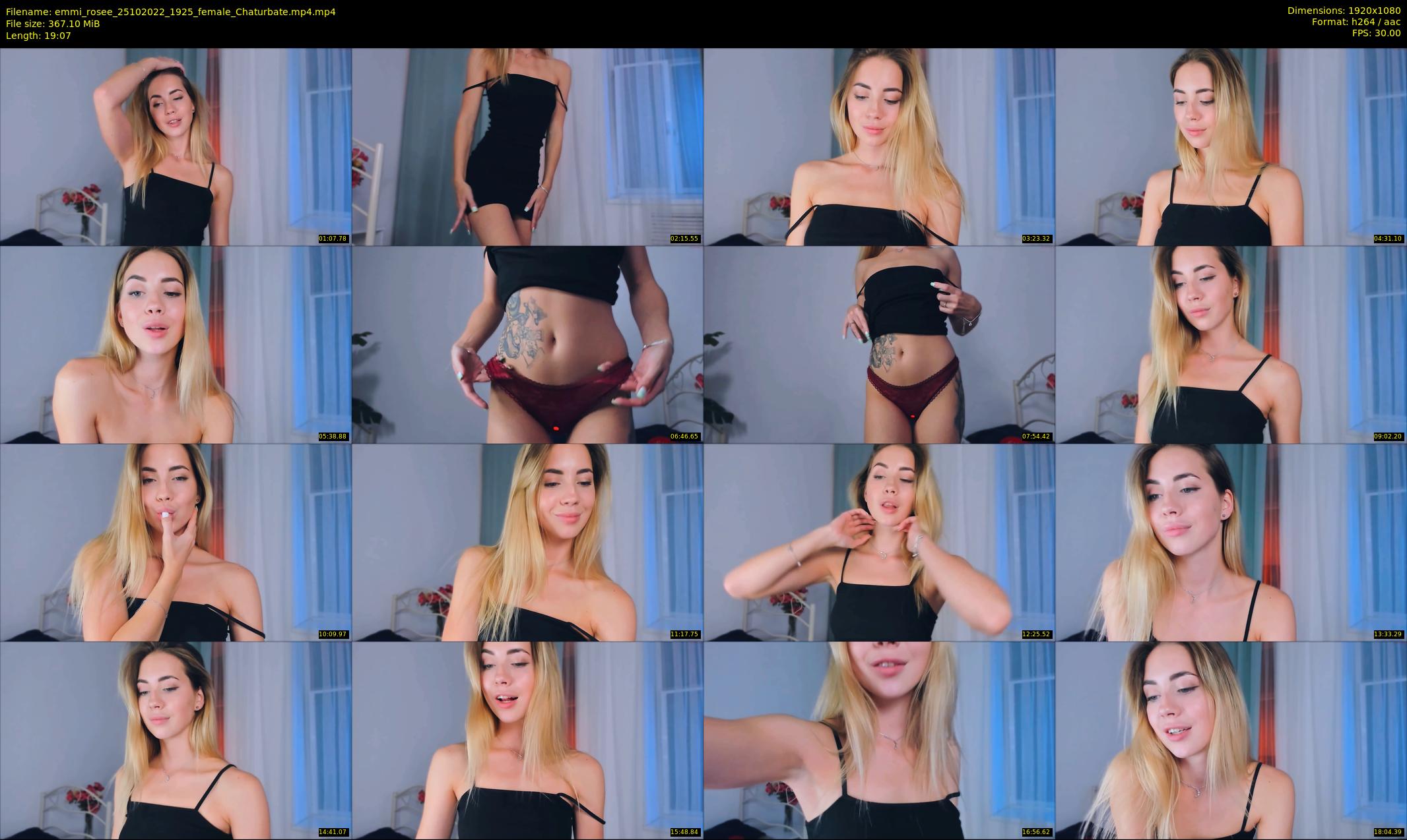 emmi_rosee — 20 minute Chaturbate female cam show recording, 1080p, Oct 25, 2022