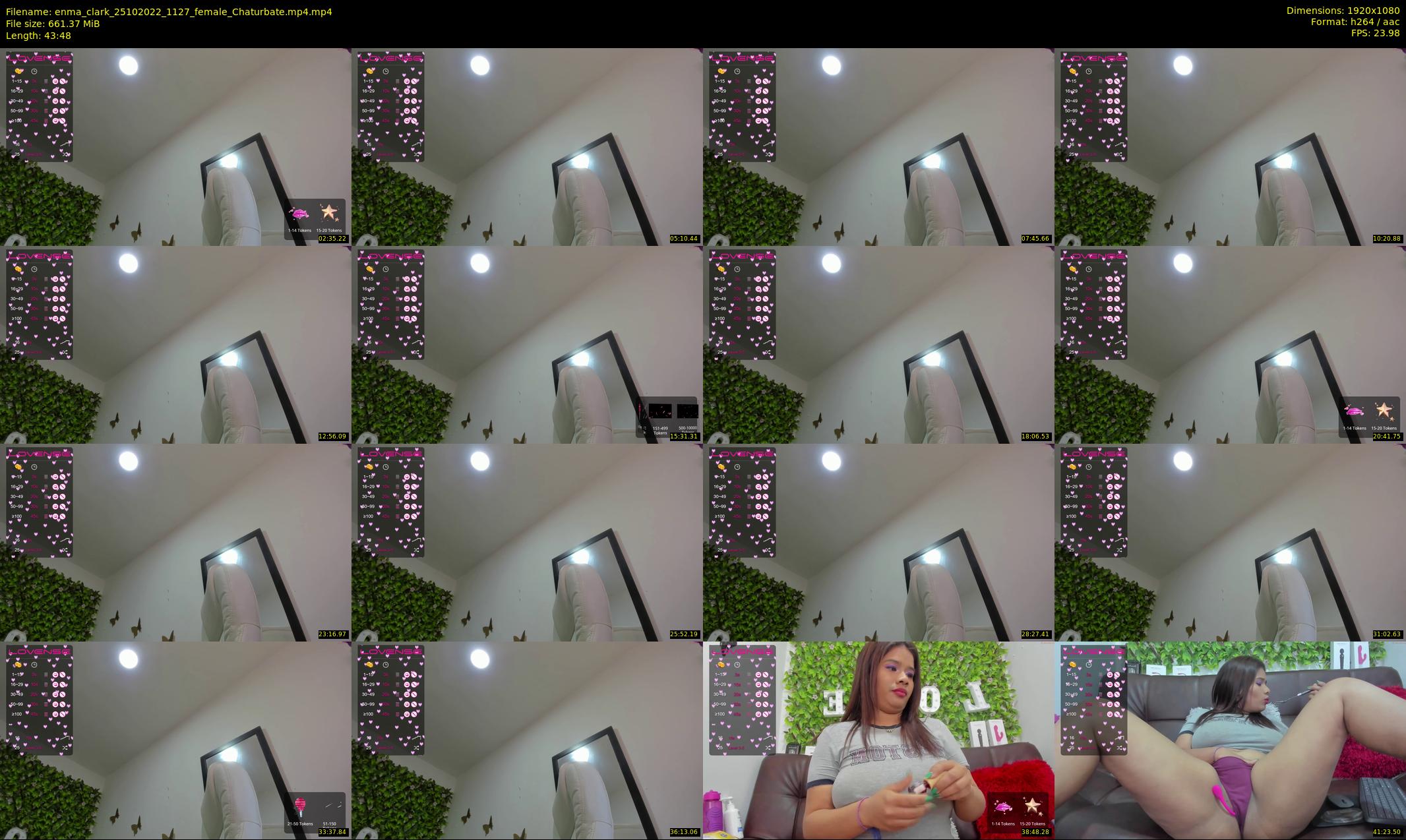 enma_clark — 44 minute Chaturbate female cam show recording, 1080p, Oct 25, 2022