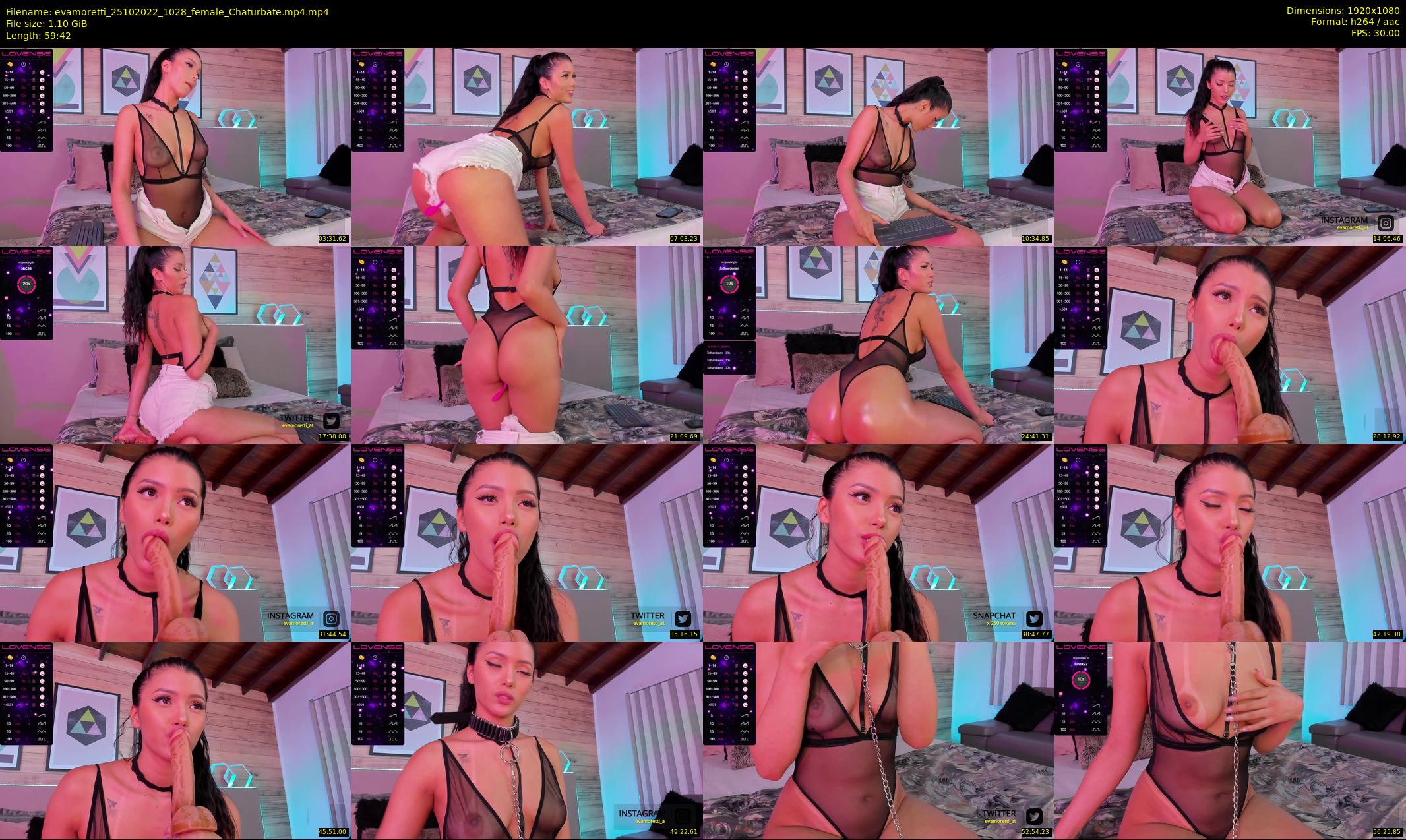 evamoretti — 60 minute Chaturbate female cam show recording, 1080p, Oct 25, 2022
