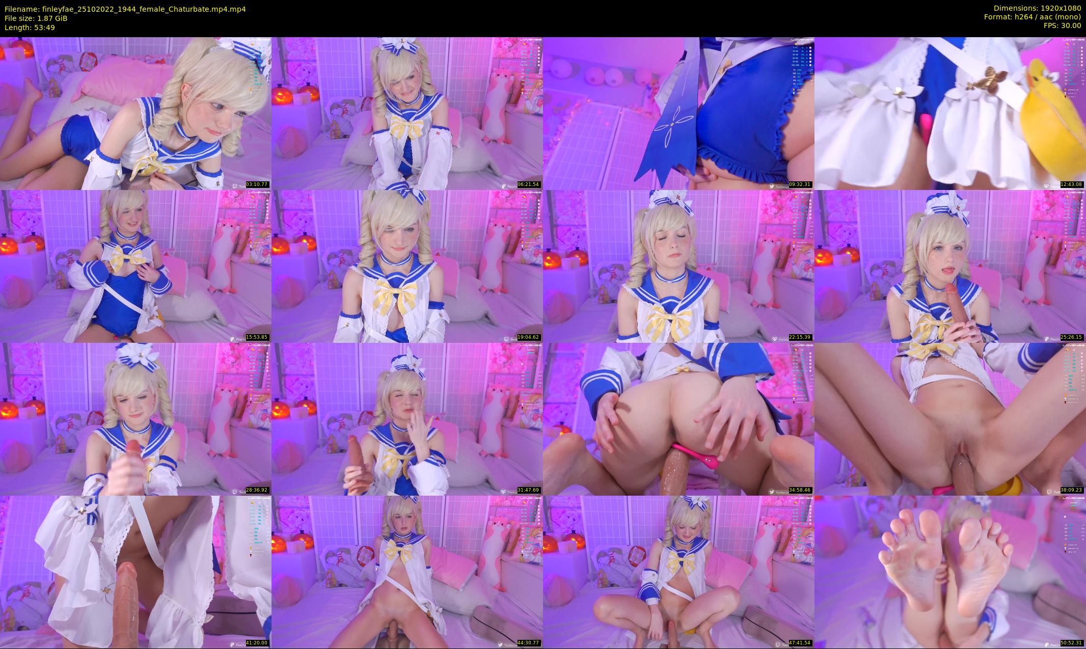 finleyfae — 54 minute Chaturbate female cam show recording, 1080p, Oct 25, 2022