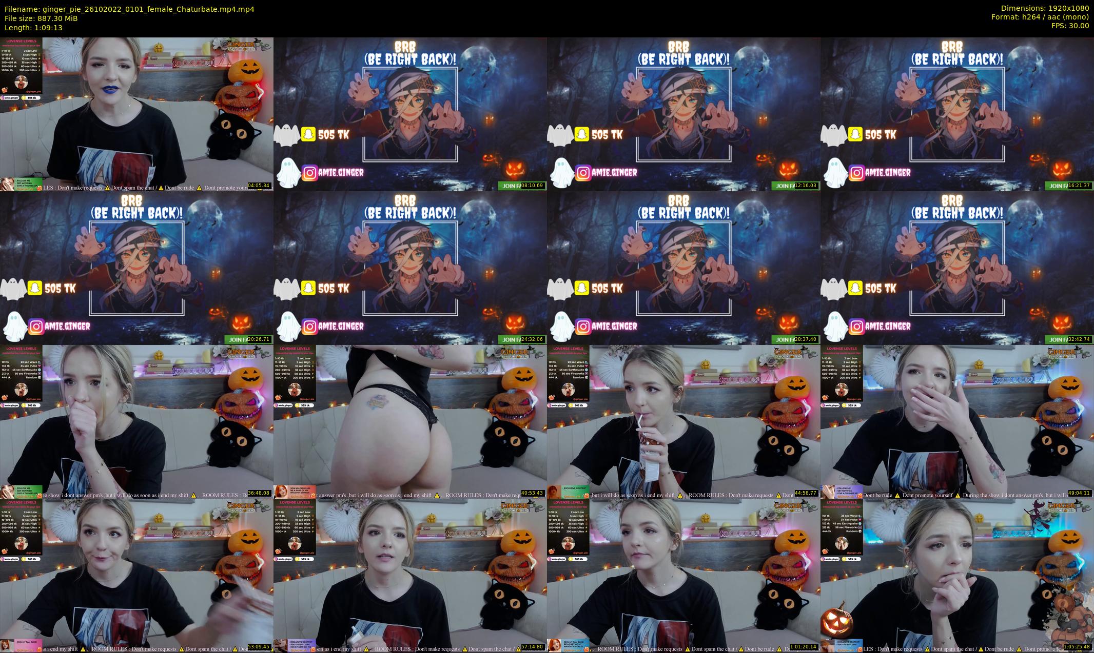 ginger_pie — 70 minute Chaturbate female cam show recording, 1080p, Oct 26, 2022