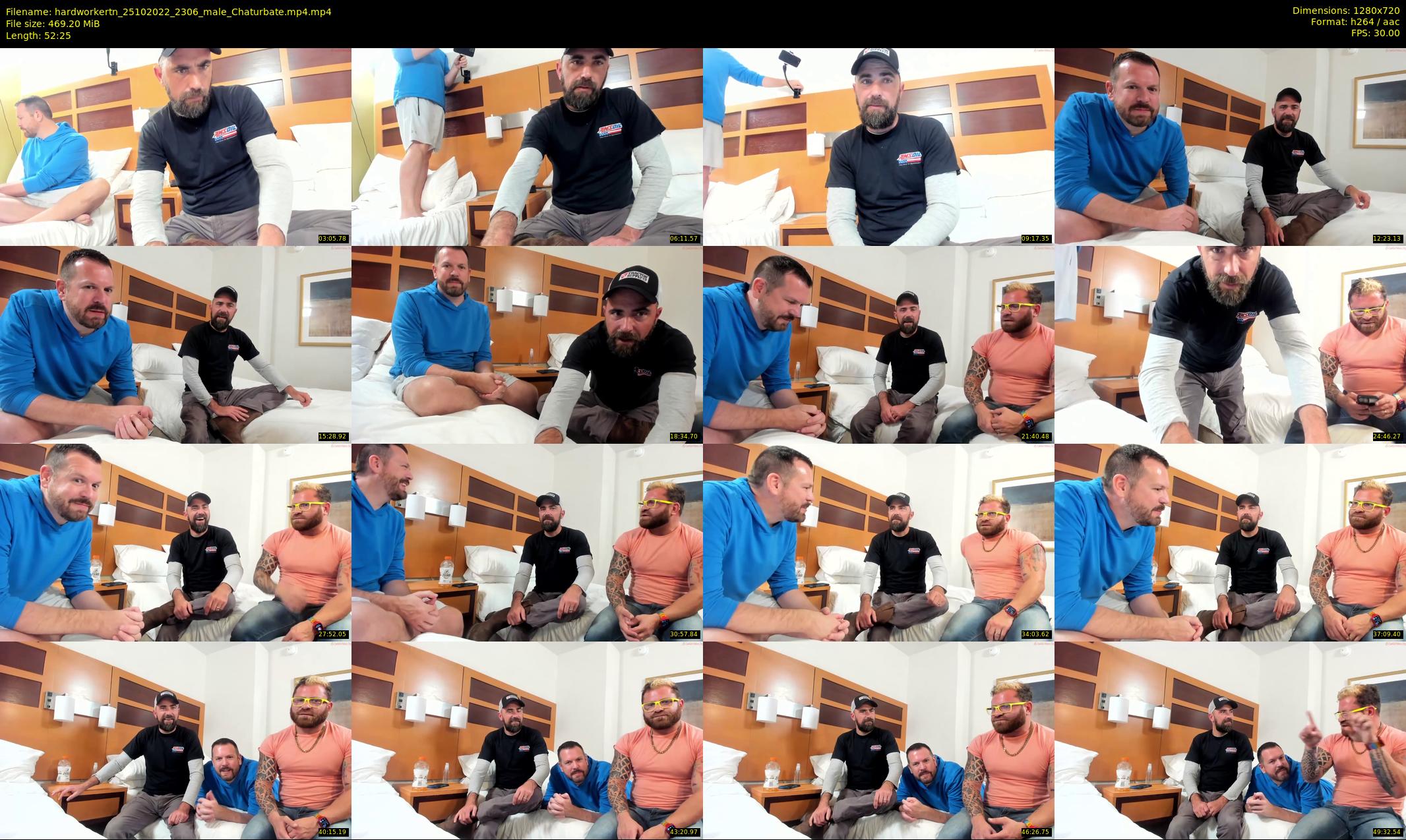 hardworkertn — 53 minute Chaturbate male cam show recording, 720p, Oct 25, 2022