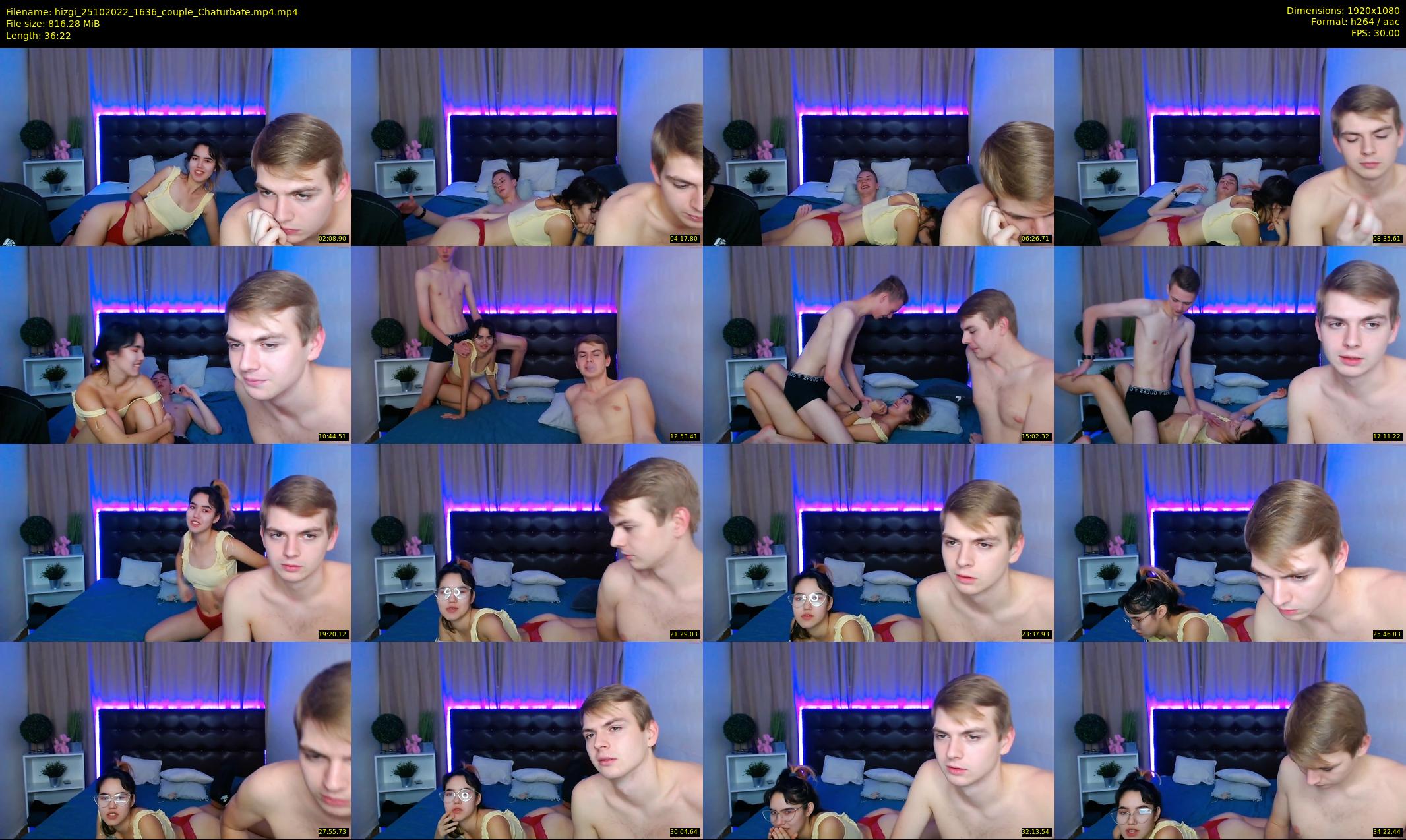 hizgi — 37 minute Chaturbate couple cam show recording, 1080p, Oct 25, 2022