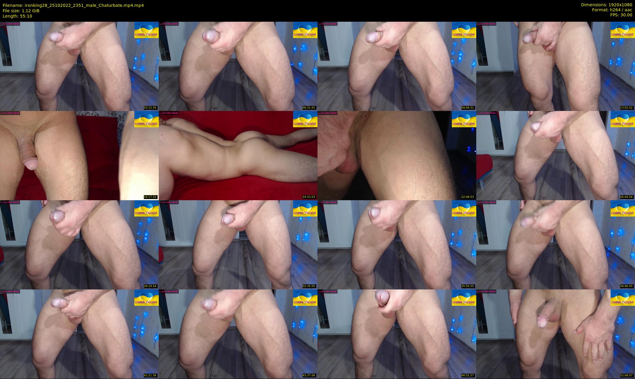 ironking28 — 56 minute Chaturbate male cam show recording, 1080p, Oct 25, 2022