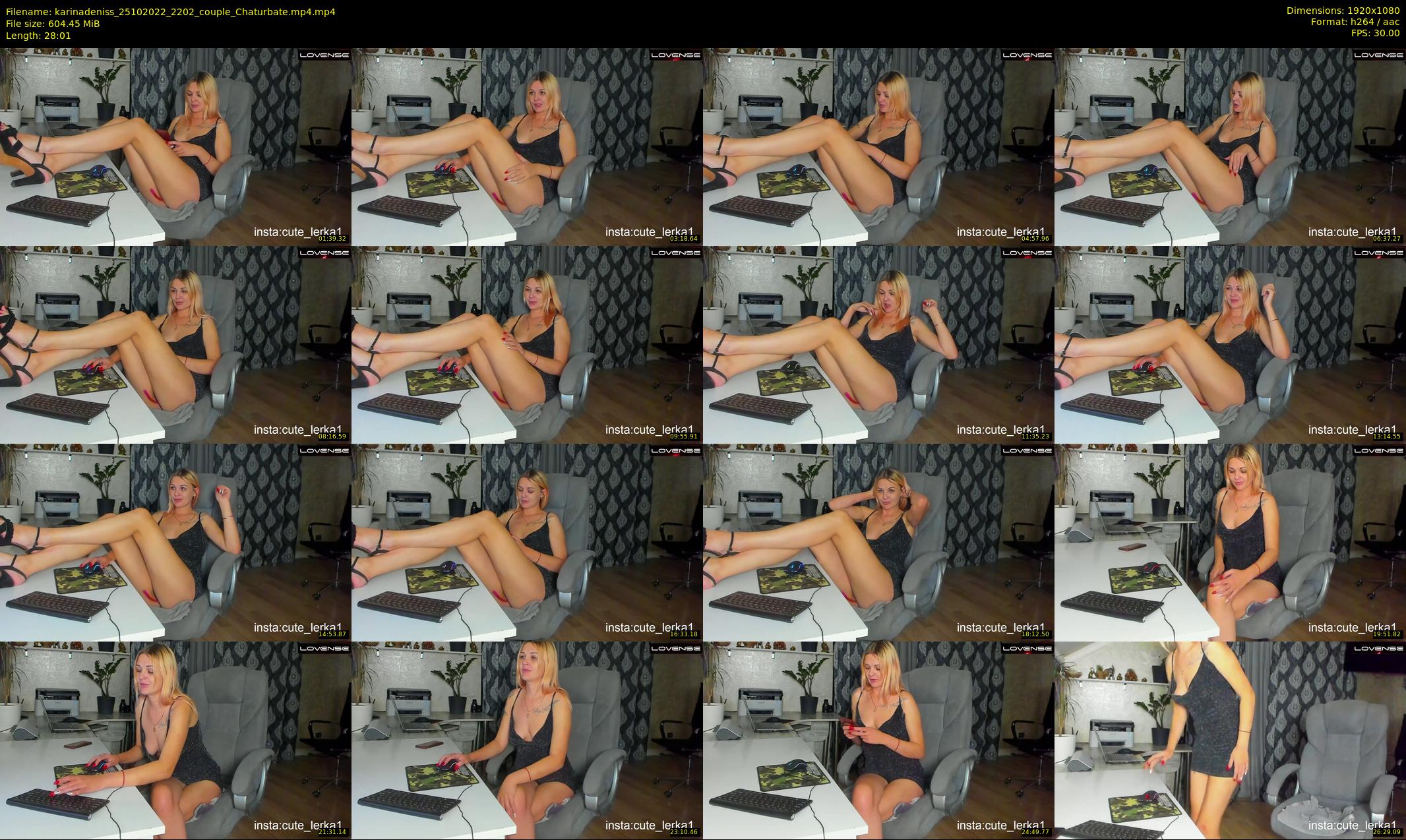 karinadeniss — 29 minute Chaturbate couple cam show recording, 1080p, Oct 25, 2022