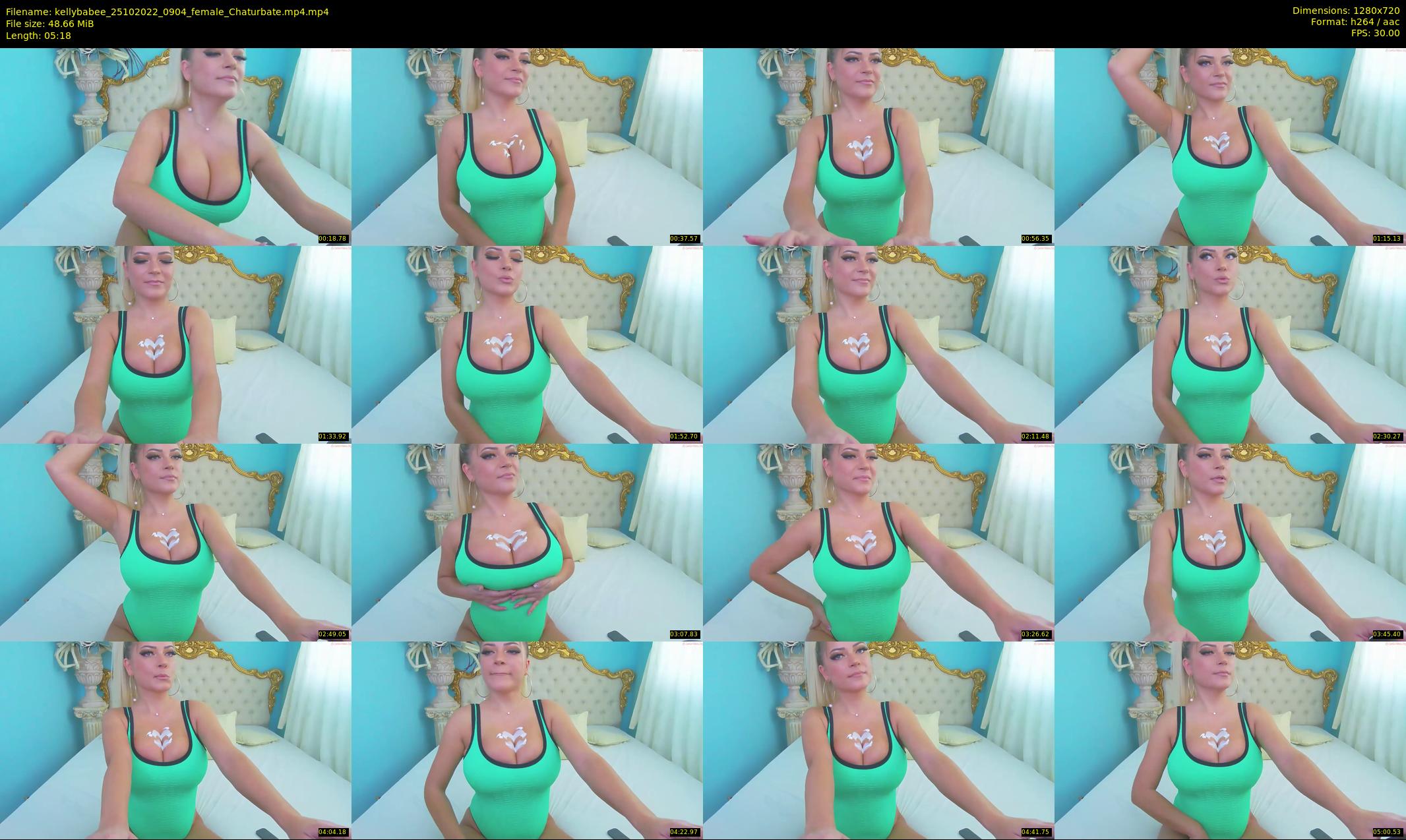 kellybabee — 6 minute Chaturbate female cam show recording, 720p, Oct 25, 2022