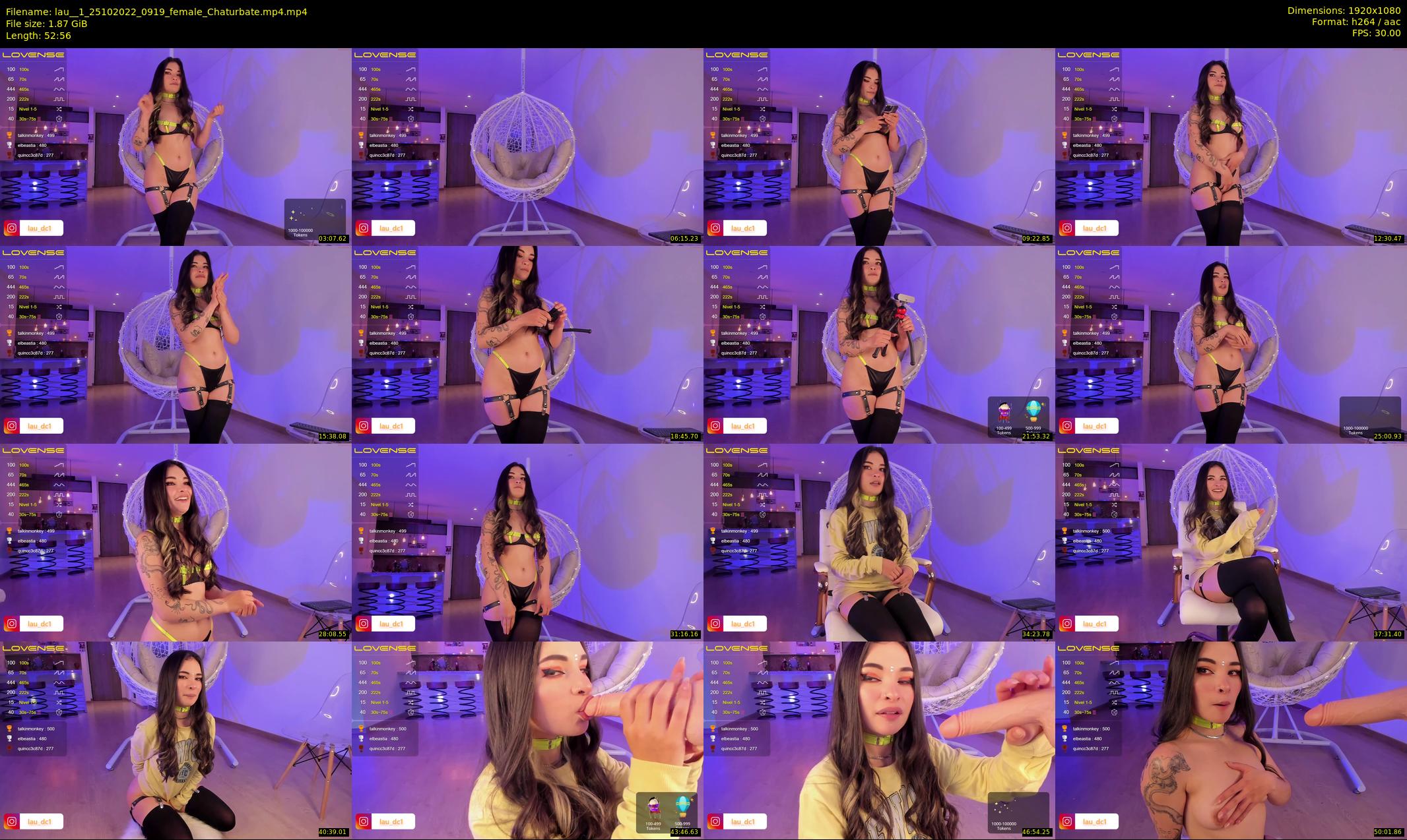 lau__1 — 53 minute Chaturbate female cam show recording, 1080p, Oct 25, 2022