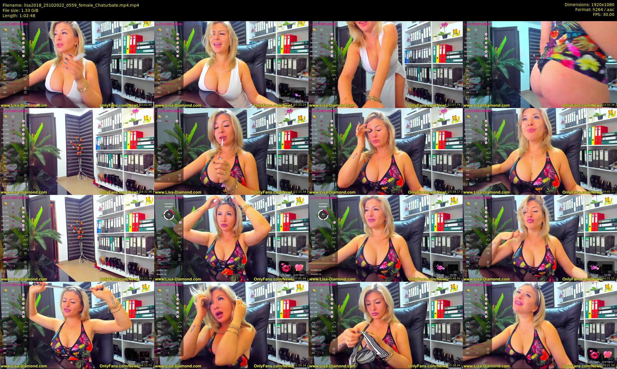lisa2018 — 63 minute Chaturbate female cam show recording, 1080p, Oct 25, 2022
