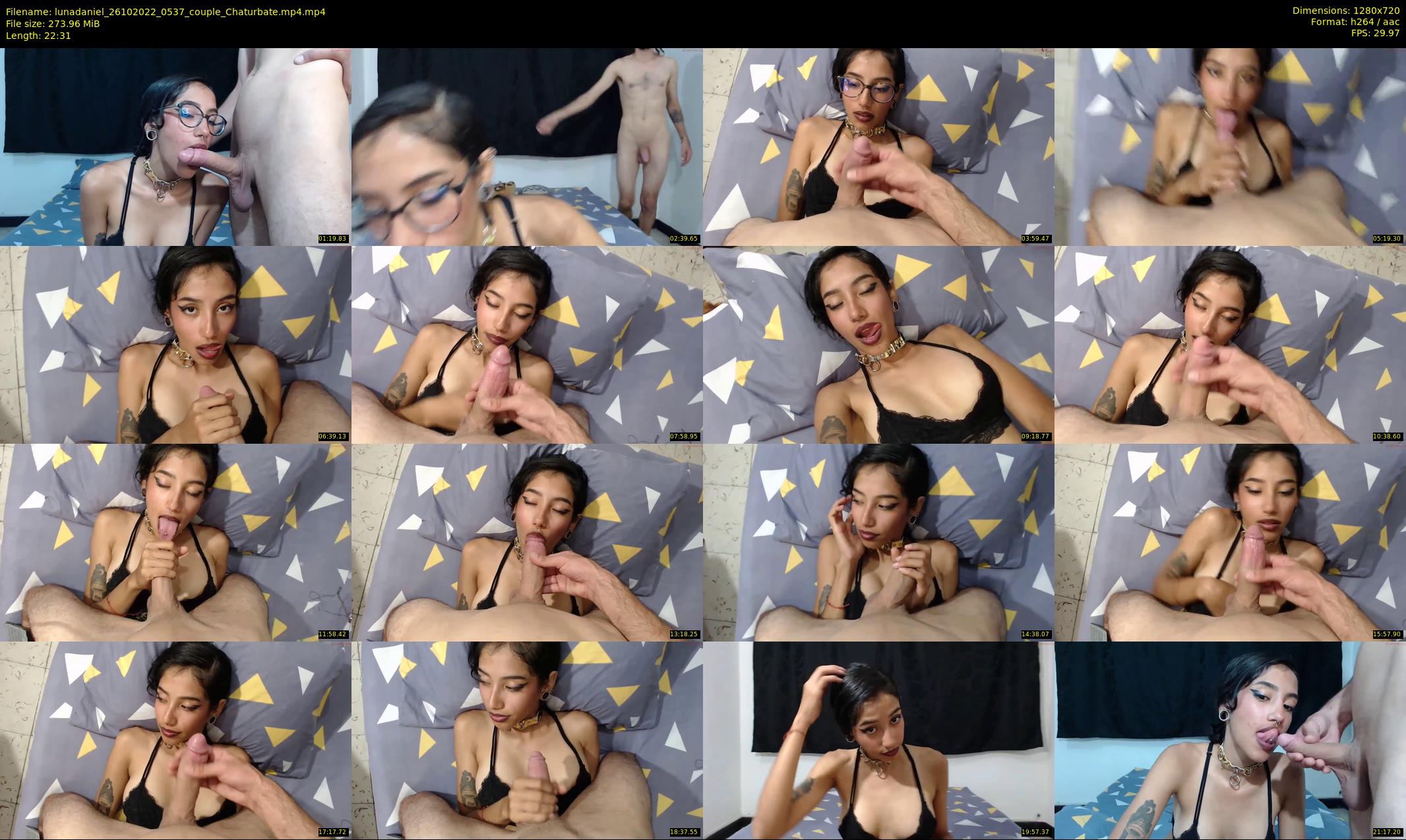lunadaniel — 23 minute Chaturbate couple cam show recording, 720p, Oct 26, 2022