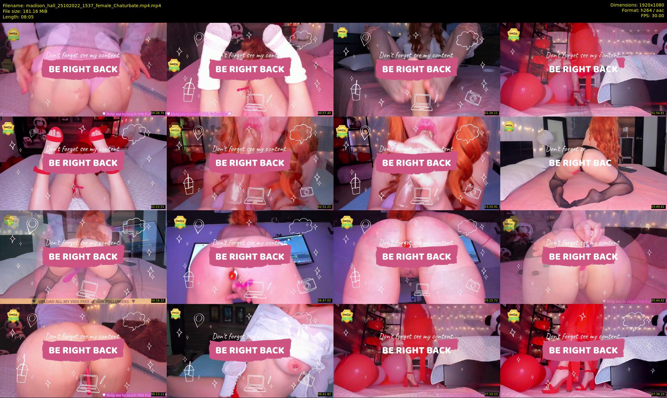 madison_hall — 9 minute Chaturbate female cam show recording, 1080p, Oct 25, 2022