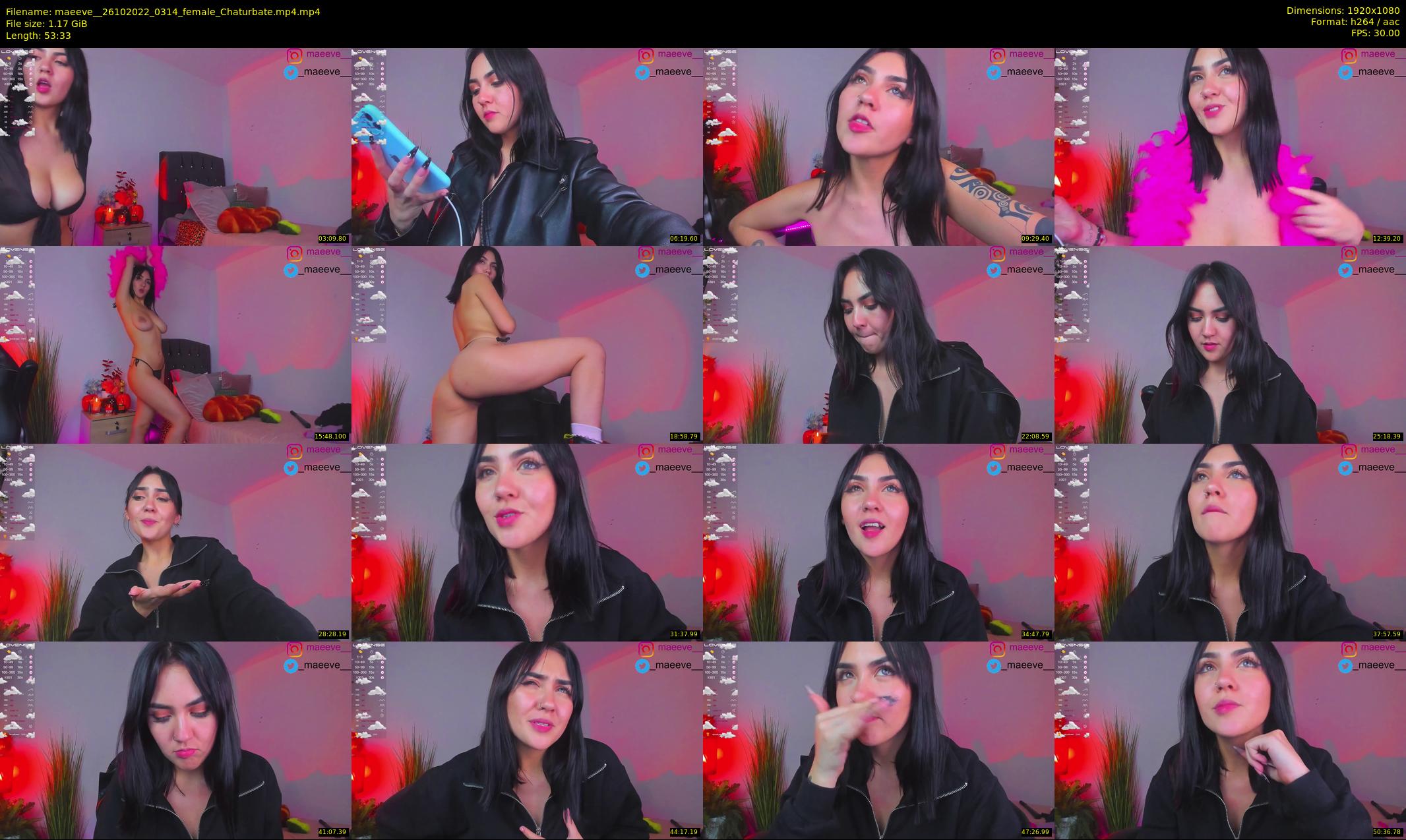 maeeve_ — 54 minute Chaturbate female cam show recording, 1080p, Oct 26, 2022