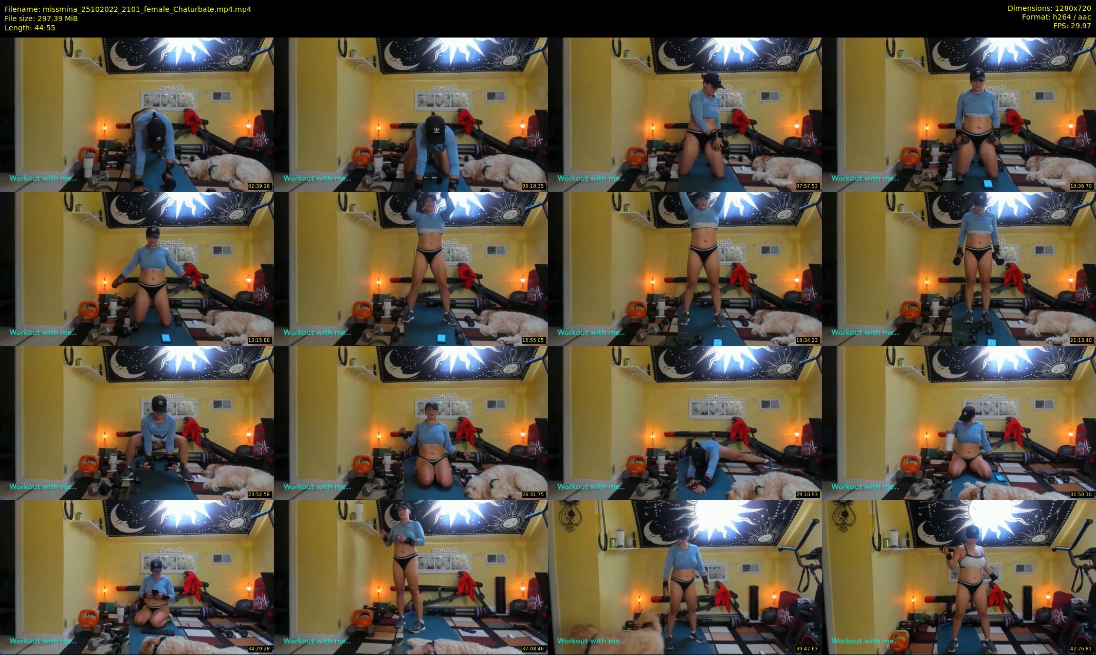 missmina — 45 minute Chaturbate female cam show recording, 720p, Oct 25, 2022