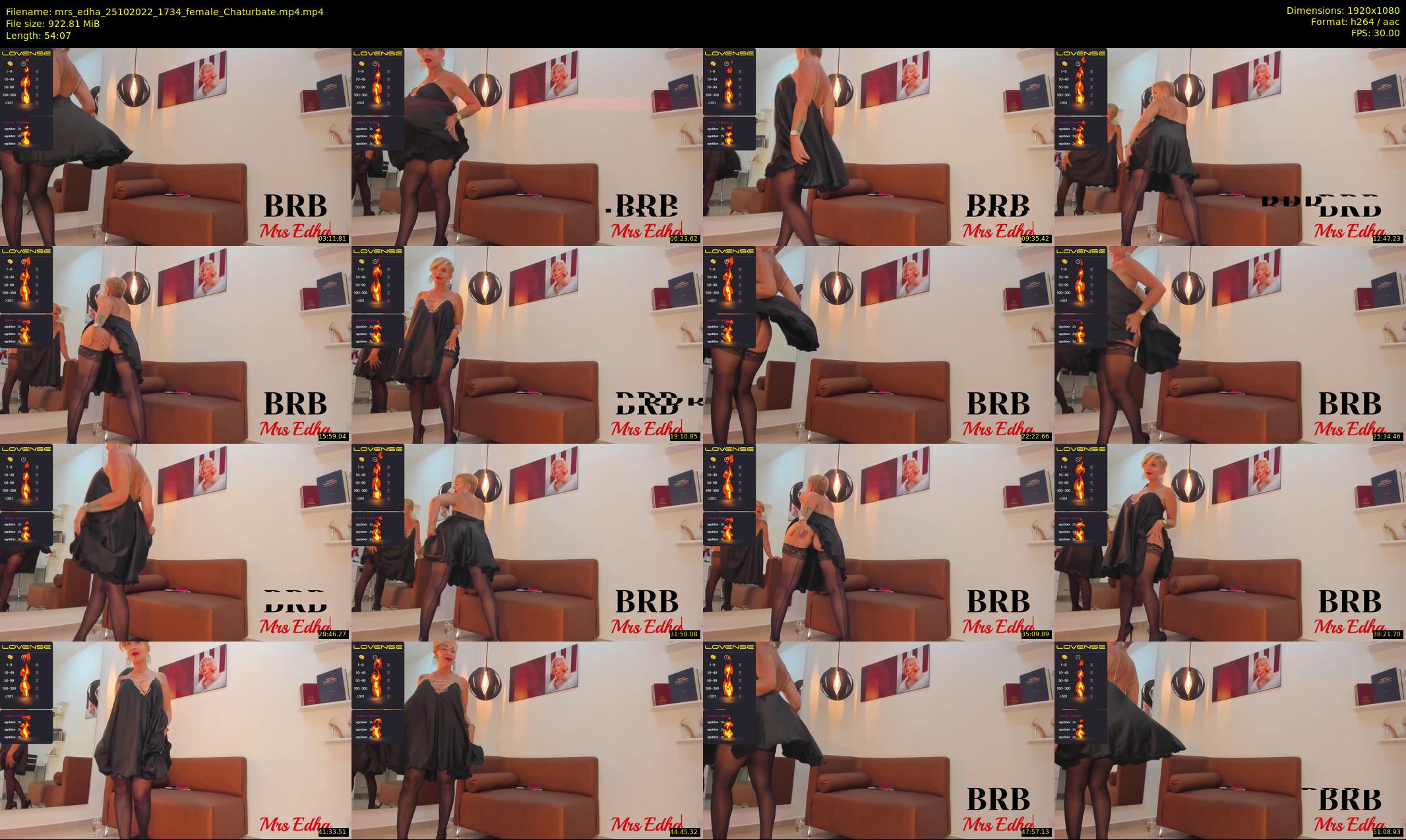 mrs_edha — 55 minute Chaturbate female cam show recording, 1080p, Oct 25, 2022