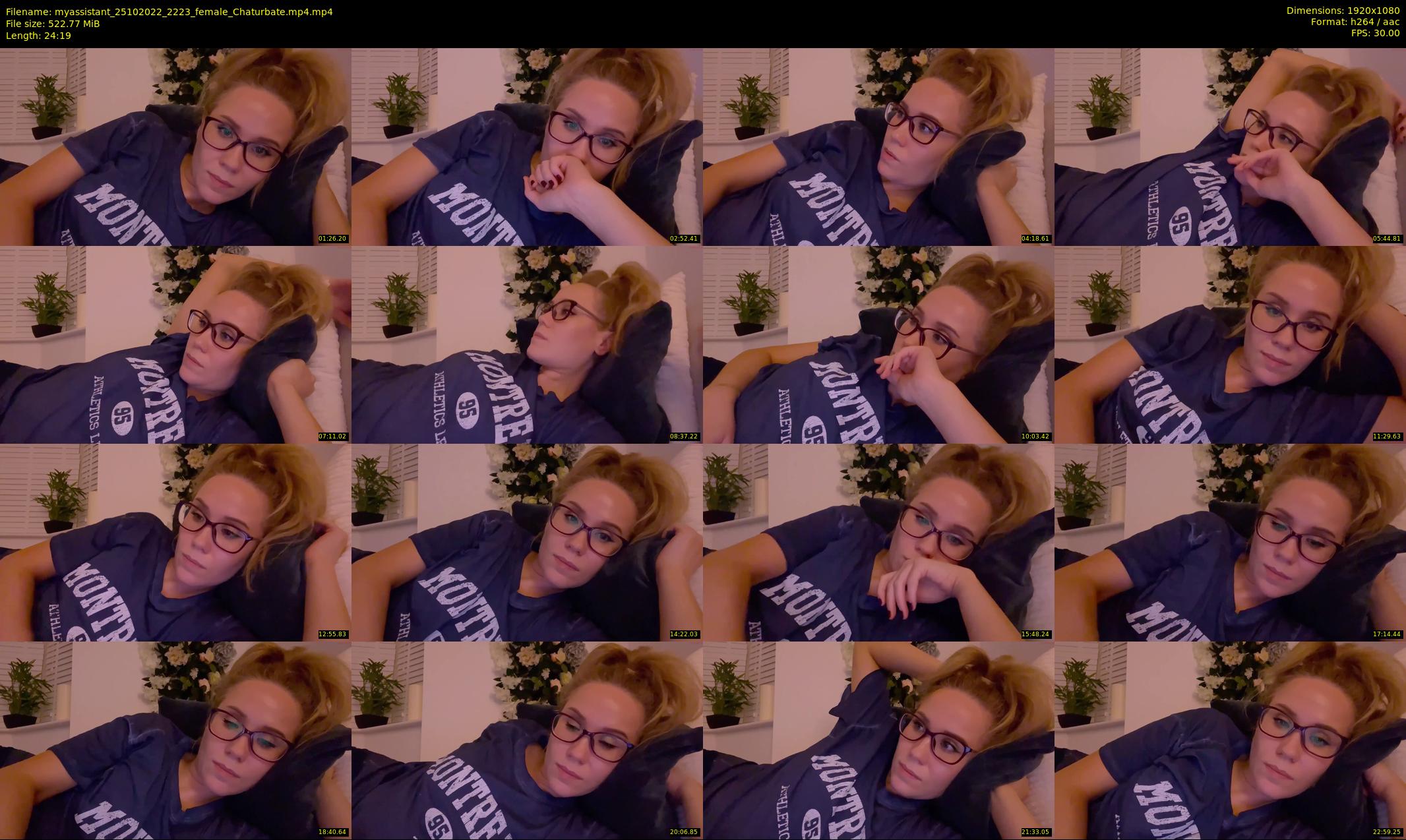 myassistant — 25 minute Chaturbate female cam show recording, 1080p, Oct 25, 2022