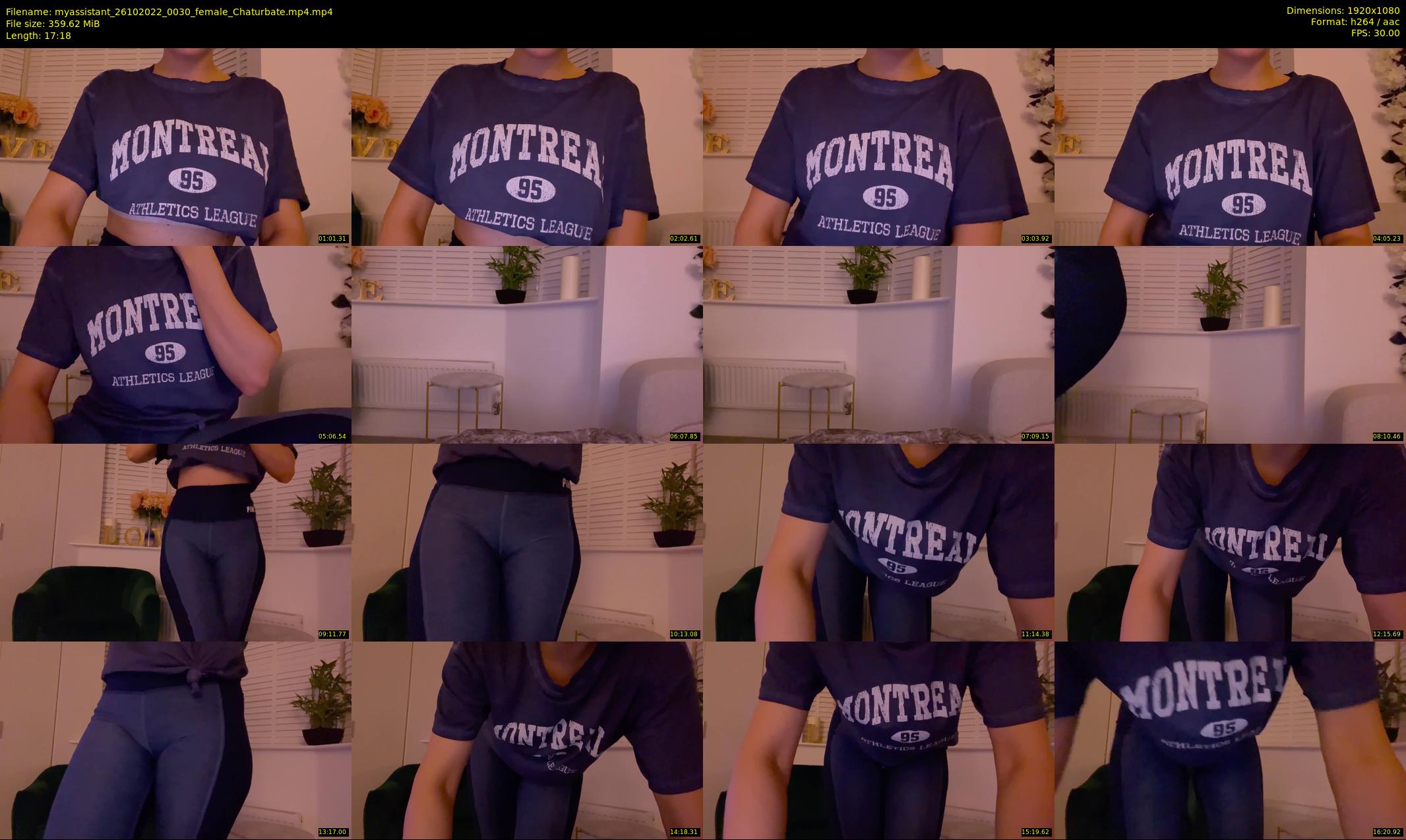 myassistant — 18 minute Chaturbate female cam show recording, 1080p, Oct 26, 2022