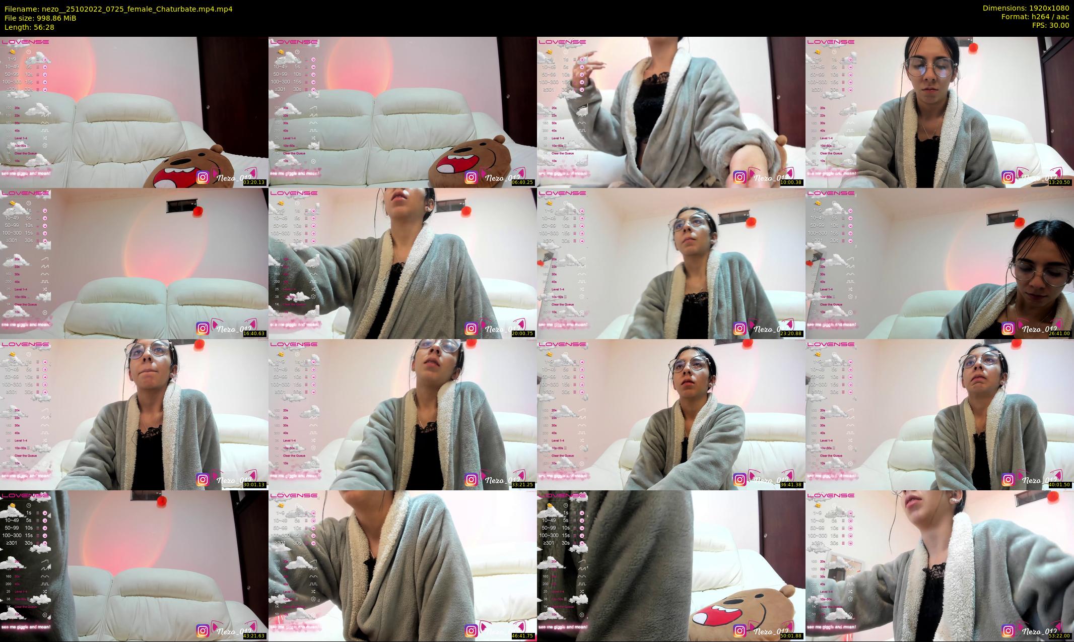 nezo_ — 57 minute Chaturbate female cam show recording, 1080p, Oct 25, 2022