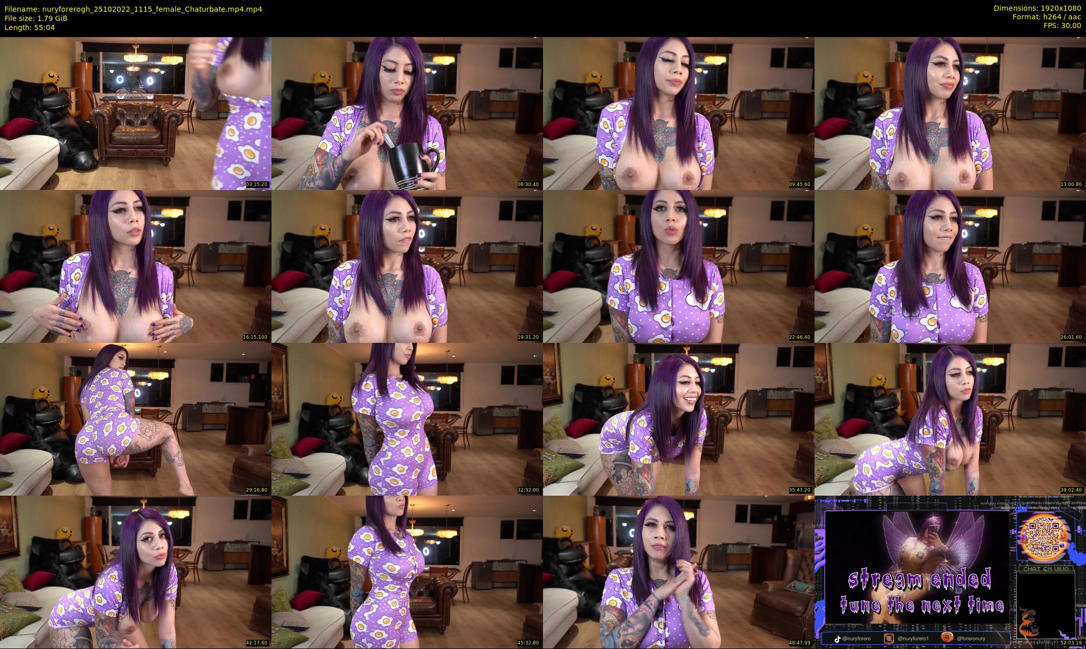 nuryforerogh — 56 minute Chaturbate female cam show recording, 1080p, Oct 25, 2022