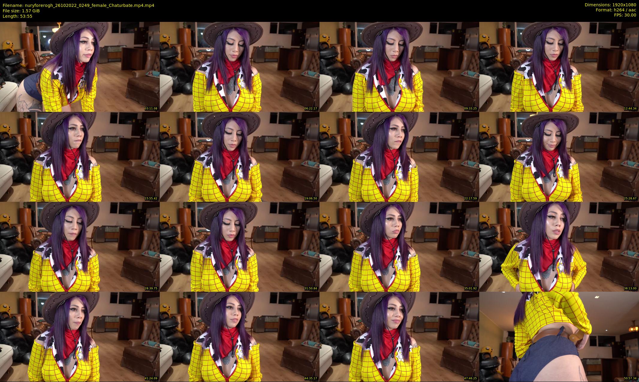 nuryforerogh — 54 minute Chaturbate female cam show recording, 1080p, Oct 26, 2022