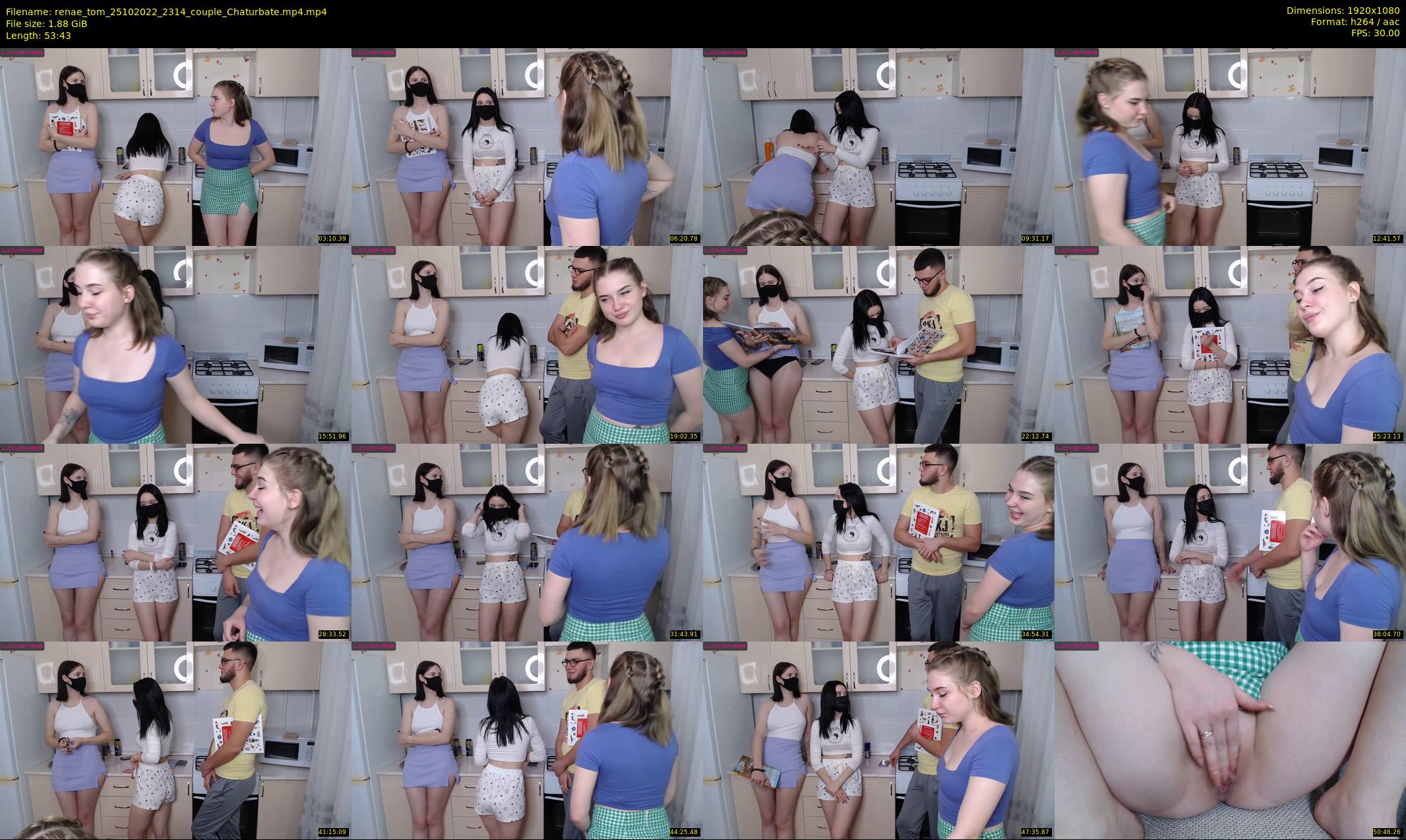 renae_tom — 54 minute Chaturbate couple cam show recording, 1080p, Oct 25, 2022