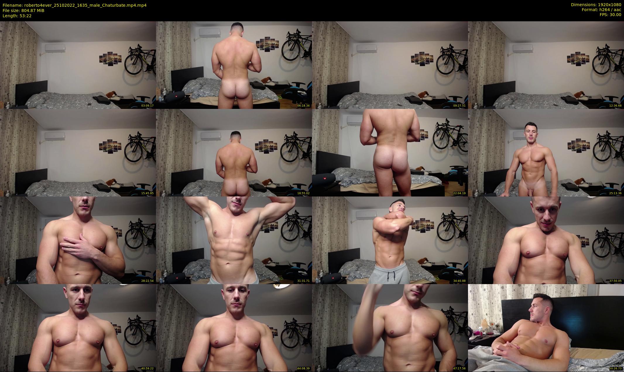 roberto4ever — 54 minute Chaturbate male cam show recording, 1080p, Oct 25, 2022