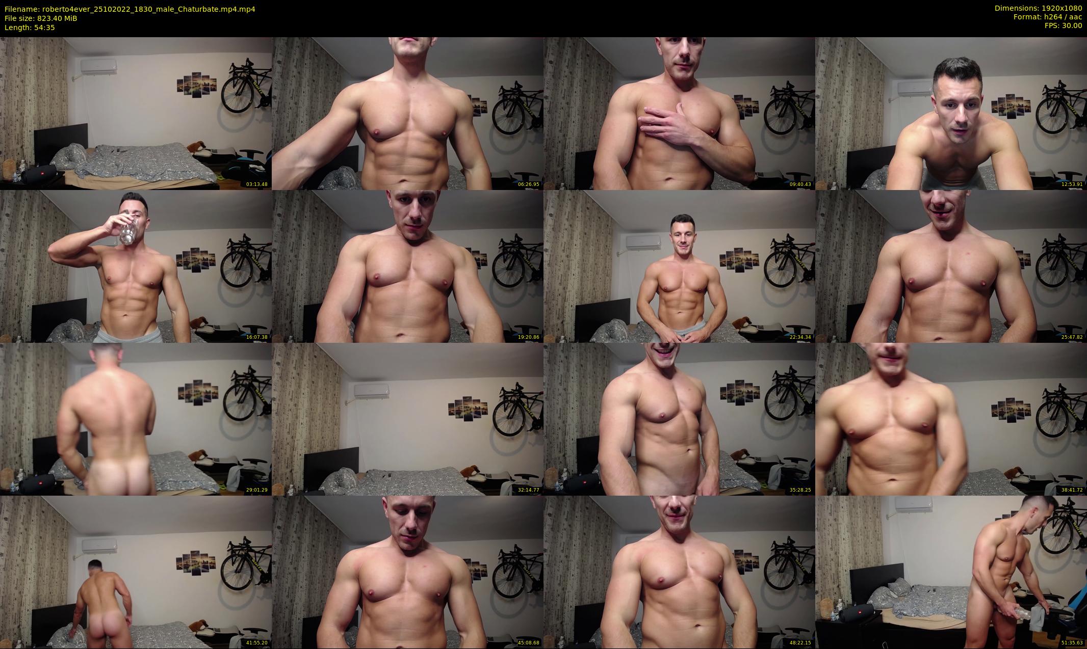roberto4ever — 55 minute Chaturbate male cam show recording, 1080p, Oct 25, 2022