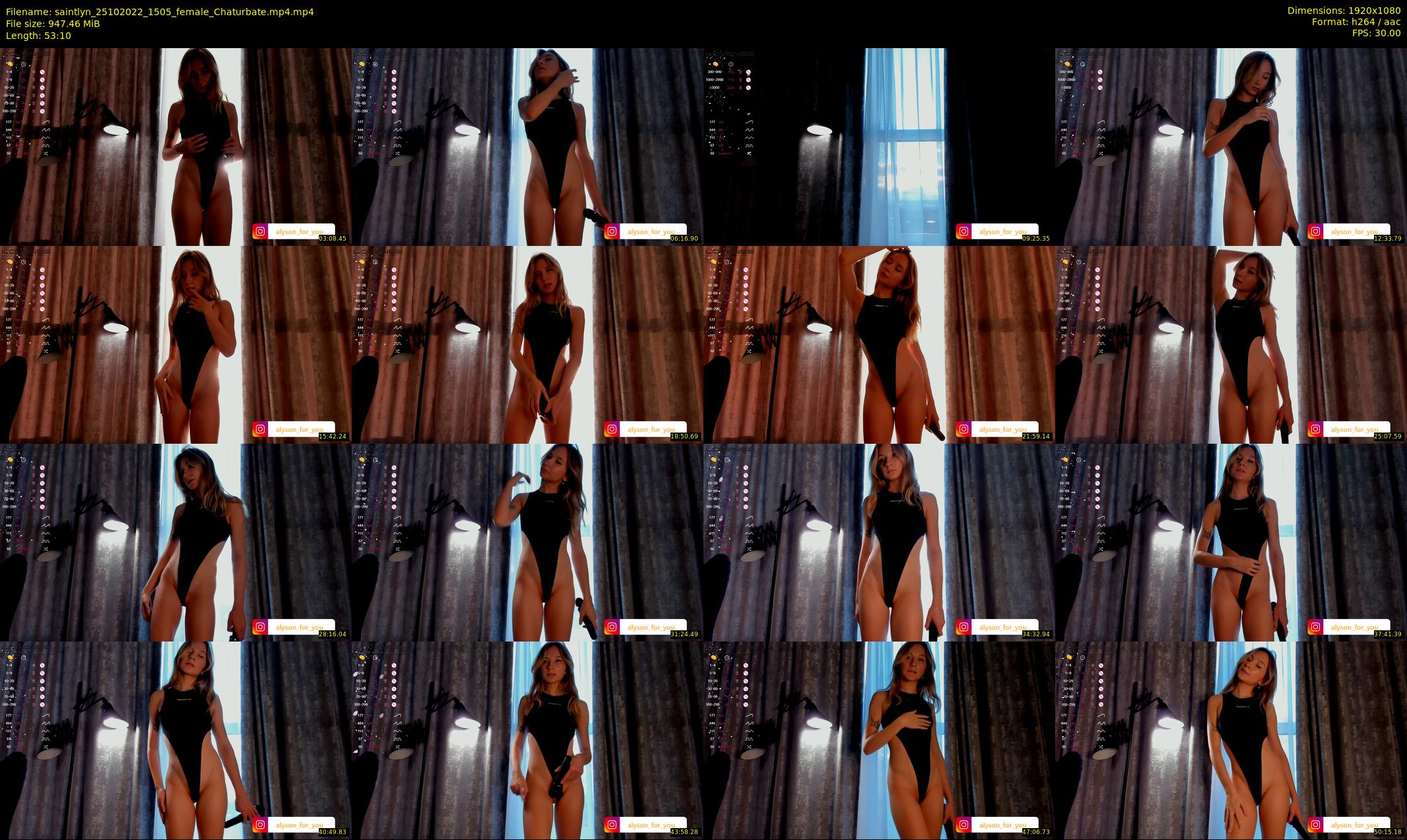 saintlyn — 54 minute Chaturbate female cam show recording, 1080p, Oct 25, 2022